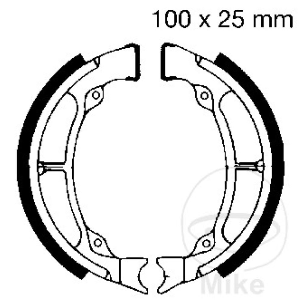 EBC Bremsbacken für Hyosung SB Gamma Super Cab SF Racing SD Avanti 50