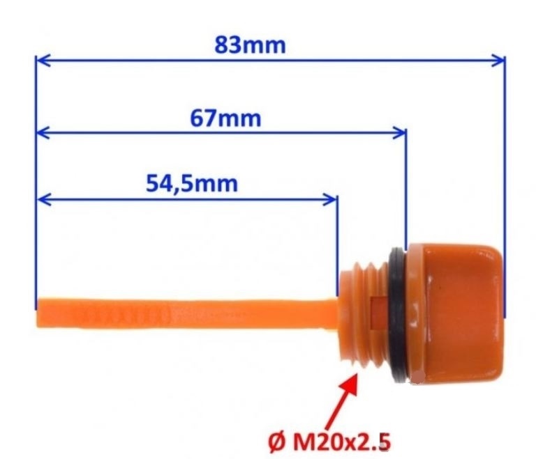 Ölmessstab Peilstab für Honda GX160 GX200 GX270 GX390 Kartmotor Ölmessstab