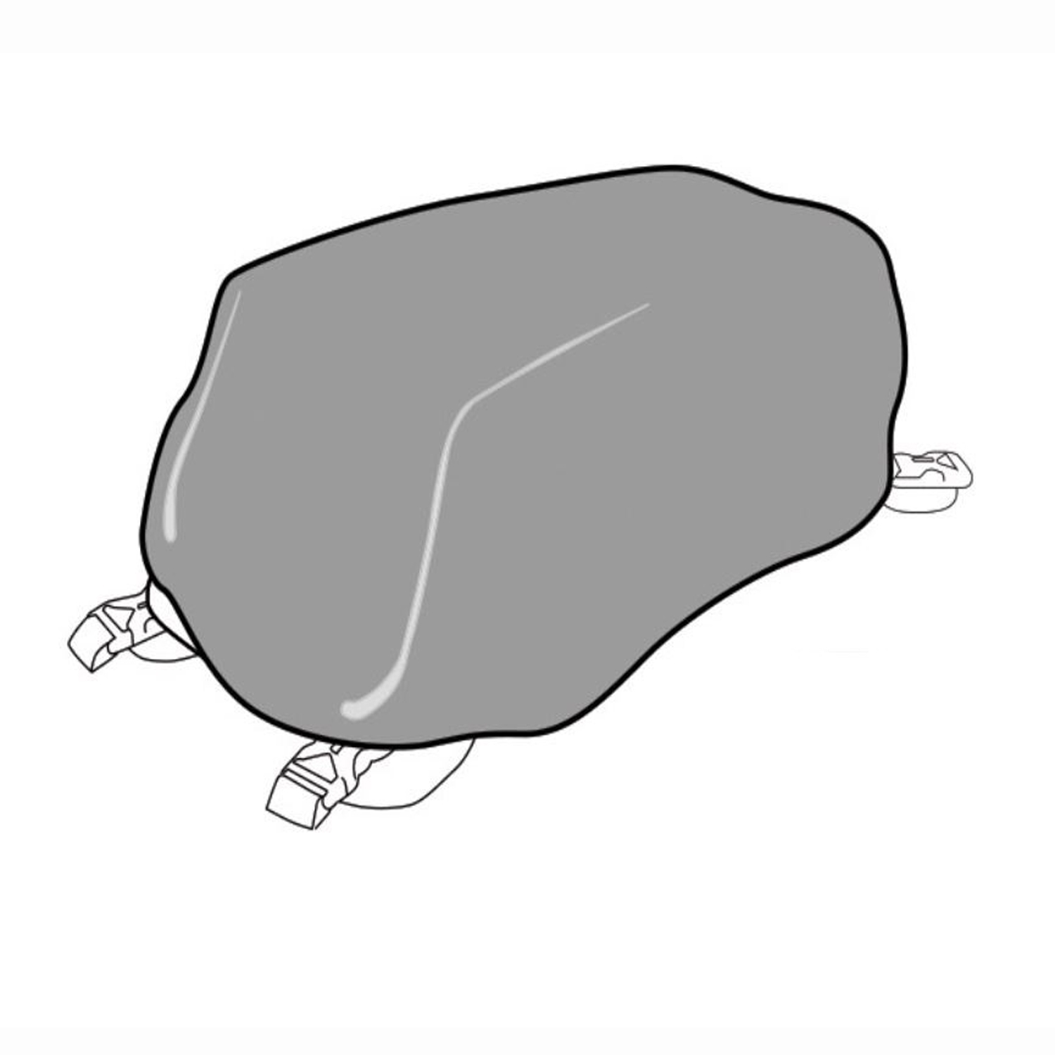 Regenhaube Wetterschutz für SHAD Tankrucksack klein
