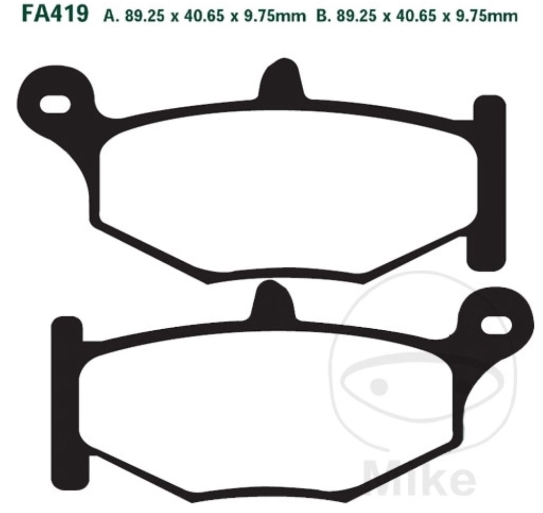 EBC Sintermetall Bremsbeläge FA419HH Suzuki GSX-R 750 600 1000 GSX 1300 GSR