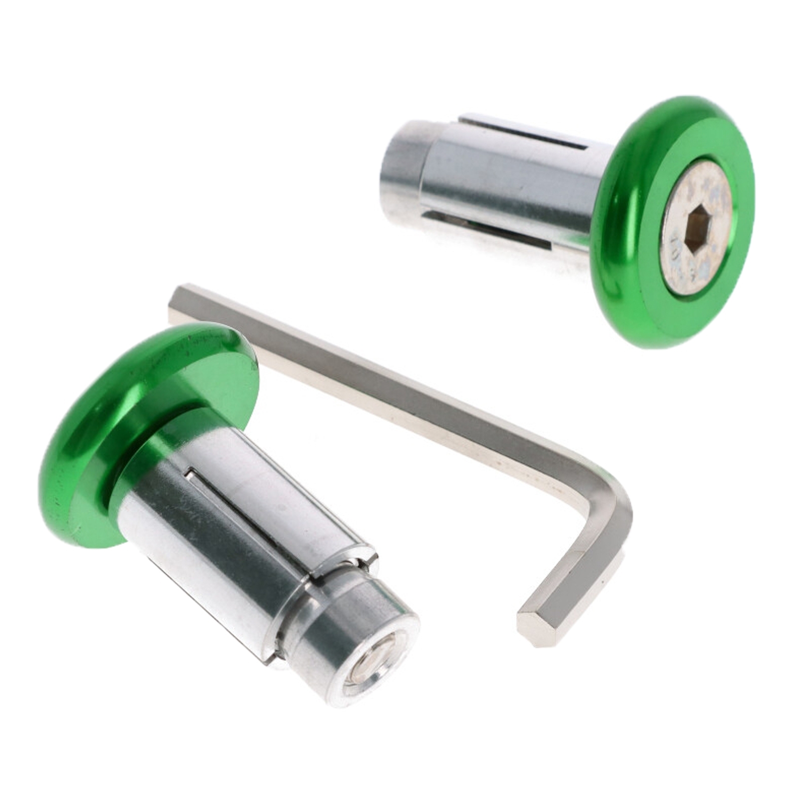 Motorrad Quad Roller Lenkerenden Lenkergewichte 2x32g grün für Lenker 13-19 mm