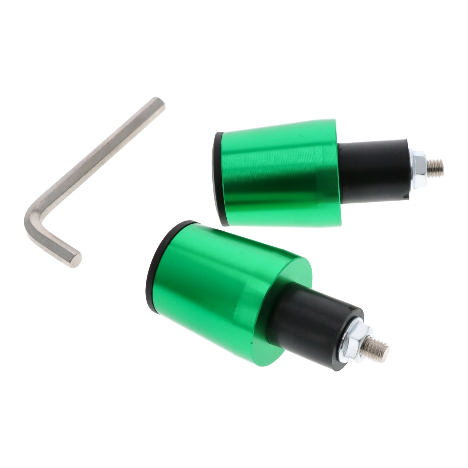 Motorrad Lenkerenden / Lenkergewichte 160g grün Vibrationsdämpfer