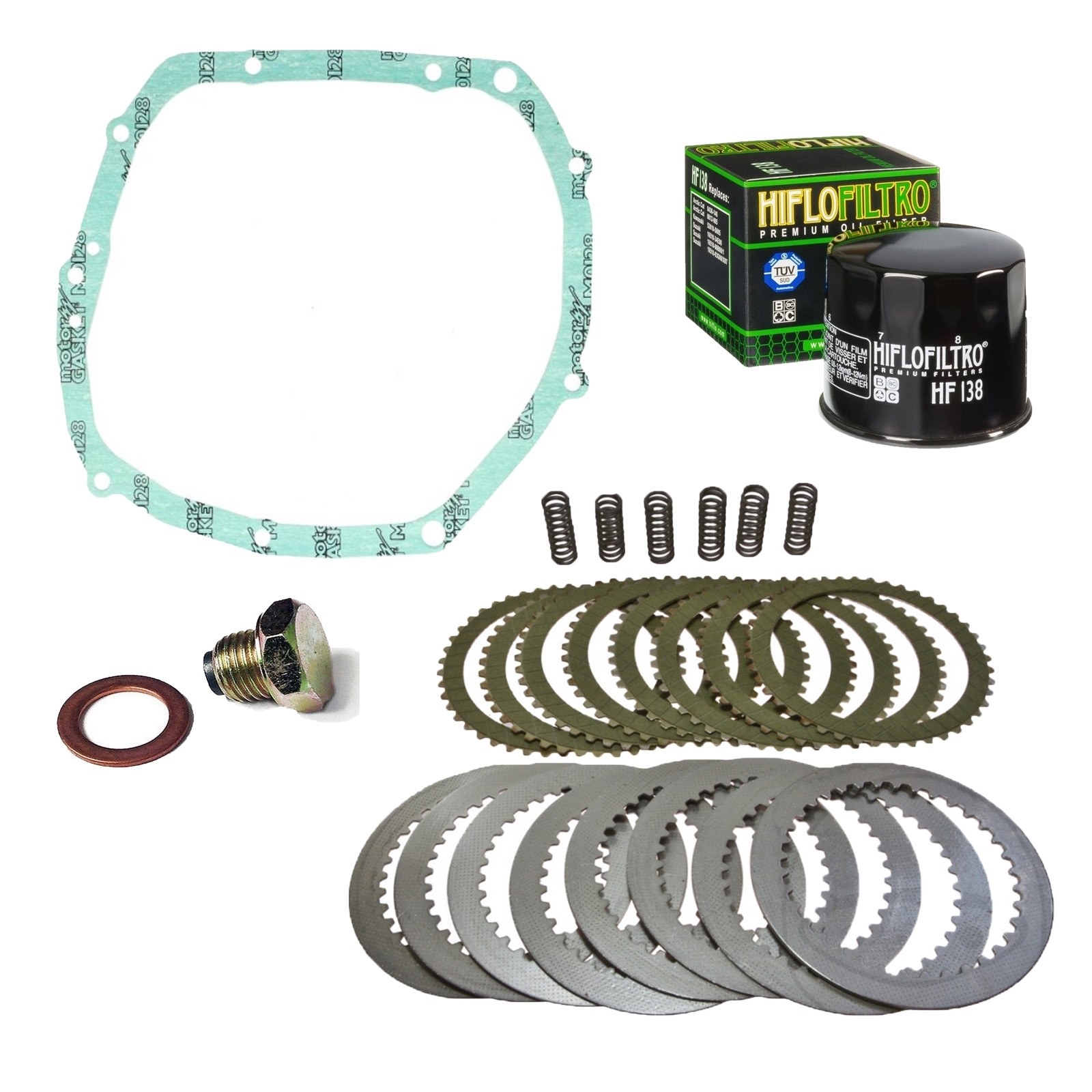 Kupplung für Suzuki GSX-R 750 W 1992 EBC Reparatursatz +Dichtung Ölfilter Ablassschraube