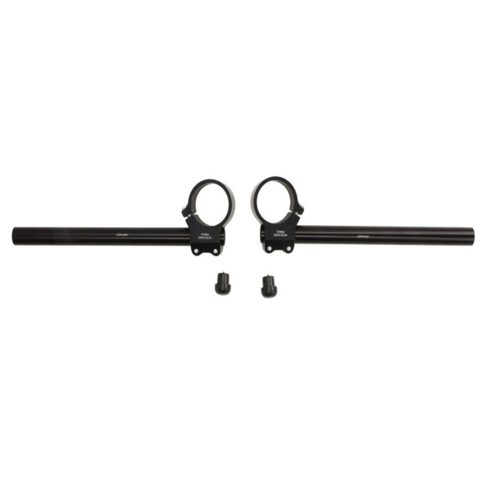 TRW Racing Stummellenker Paar Alu schwarz 50mm Klemmung mit TÜV Ø 22mm