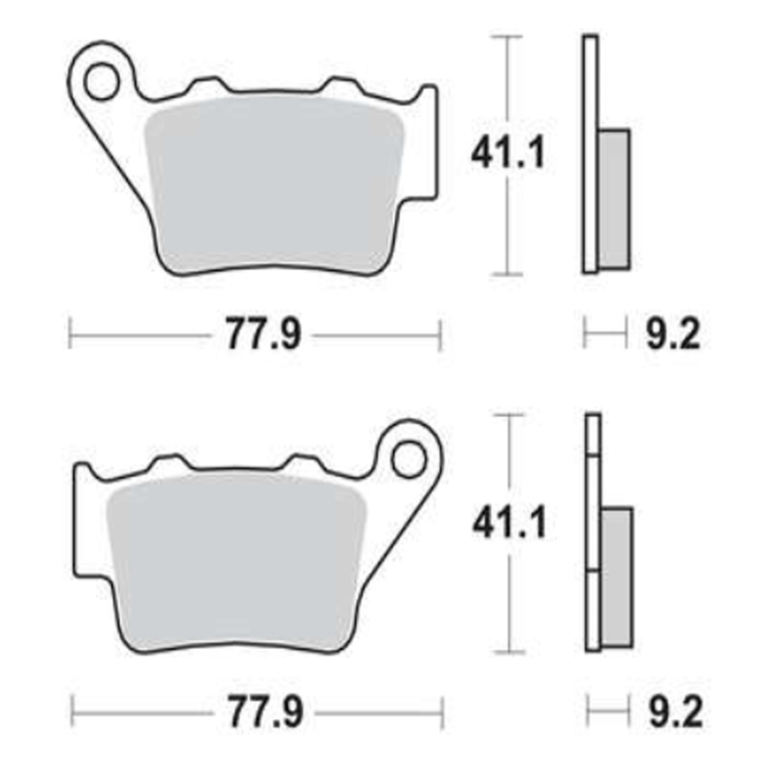 TRW MCB672RSI Sintermetall Bremsbeläge BMW F650 F800 F700 F750 KTM EGS EXC LC4-E SX
