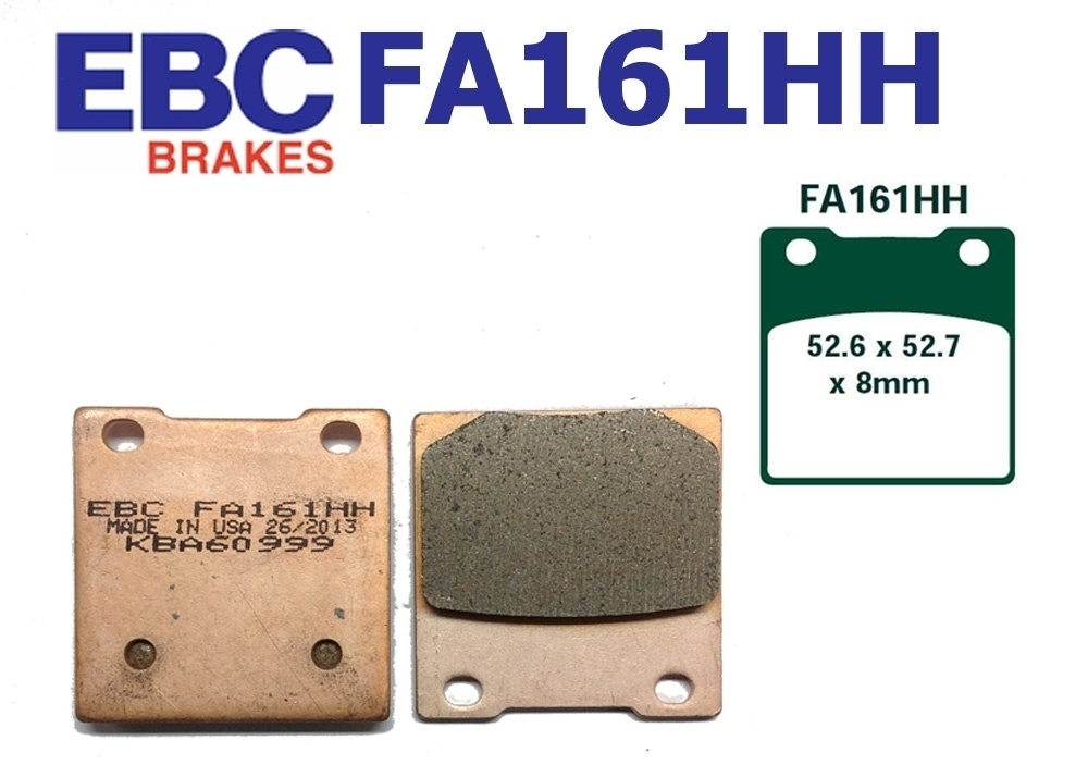 Bremsbeläge FA161HH für Kawasaki Z ZXR ZZR ZX-7R ZX-12R 250 400 750 1100 1200
