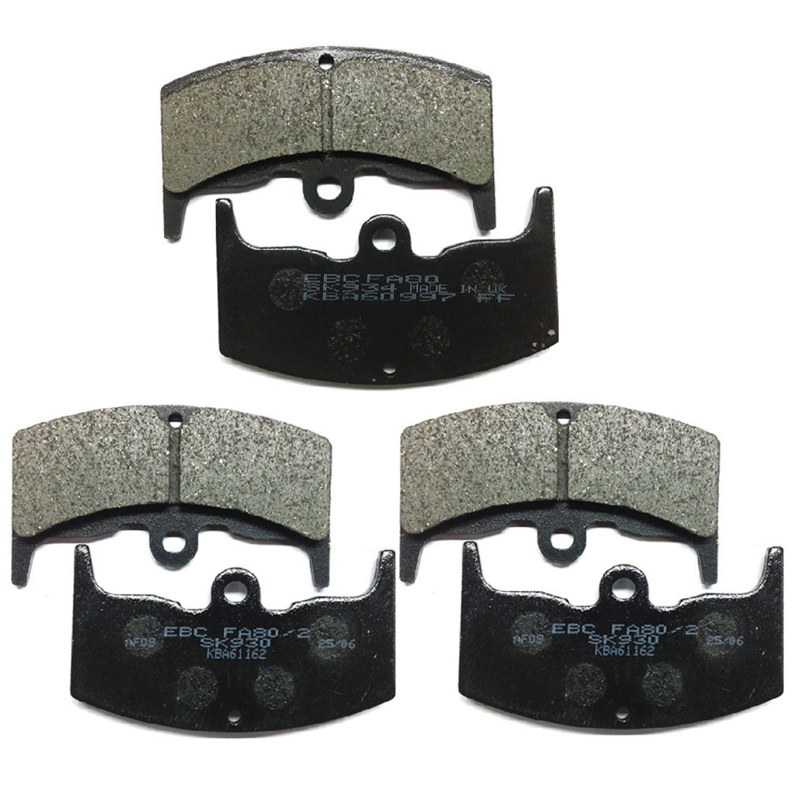 EBC Bremsbeläge SET Vorne + Hinten für Honda CBX 550 FC/F2C/FD/F2D 82-84