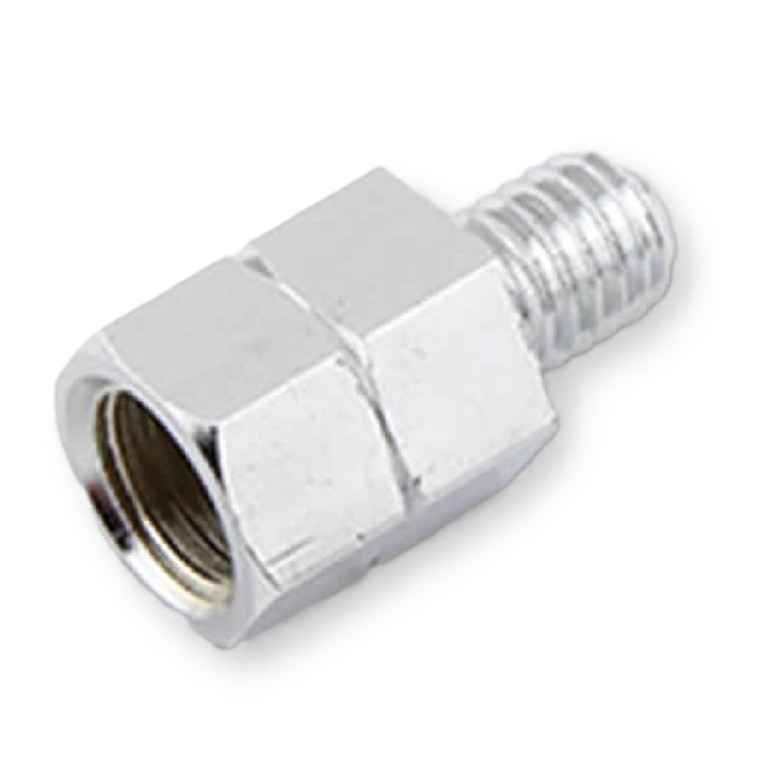 Spiegeladapter Fahrzeug mit M10 Rechtsgewinde auf Spiegel mit M8 Linksgewinde