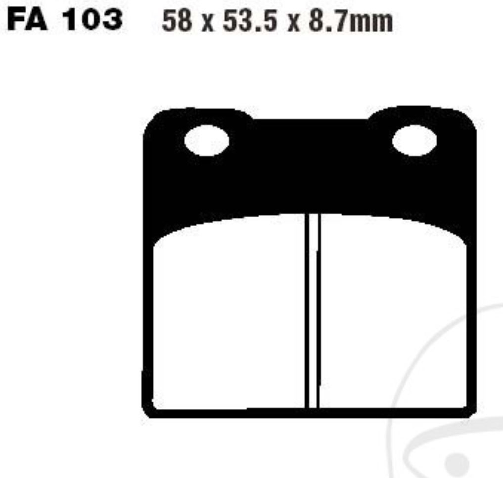 EBC Bremsbeläge FA103V Suzuki RG 500 VS 600 750 800 1400 GSX-R GSX 1100 VL 1500