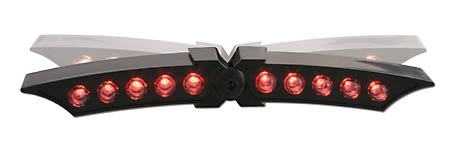 SHIN YO LED-Rücklicht X-WING schwarzes Gehäuse E-geprüft