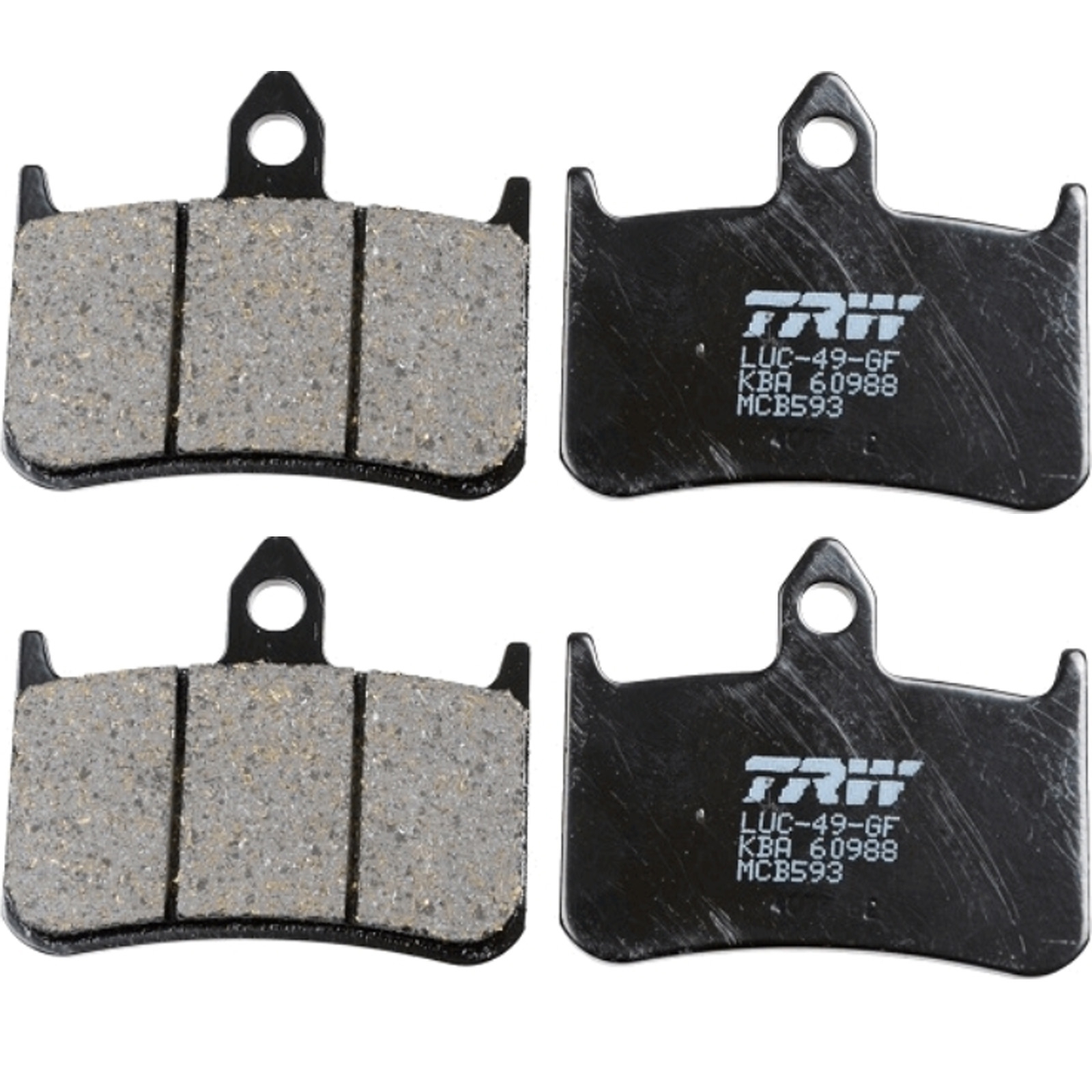 TRW MCB593 Bremsbelagsatz vorne für Honda CBR900 RR VTR1000 F Fire Storm CB Hornet