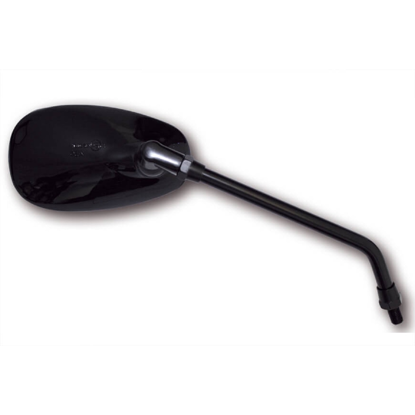 Spiegel universell für viele Fahrzeuge aus Kunststoff in schwarz mit M10 Linksgewinde Beidseitig montierbar