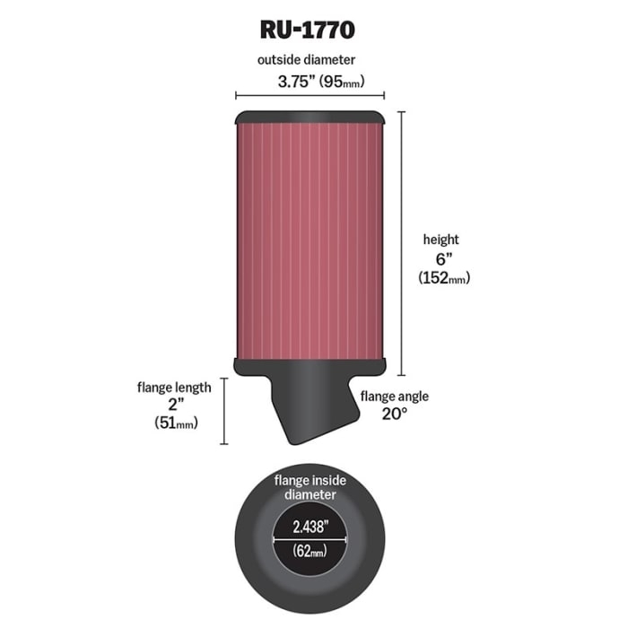 K&N Sportluftfilter RU-1770