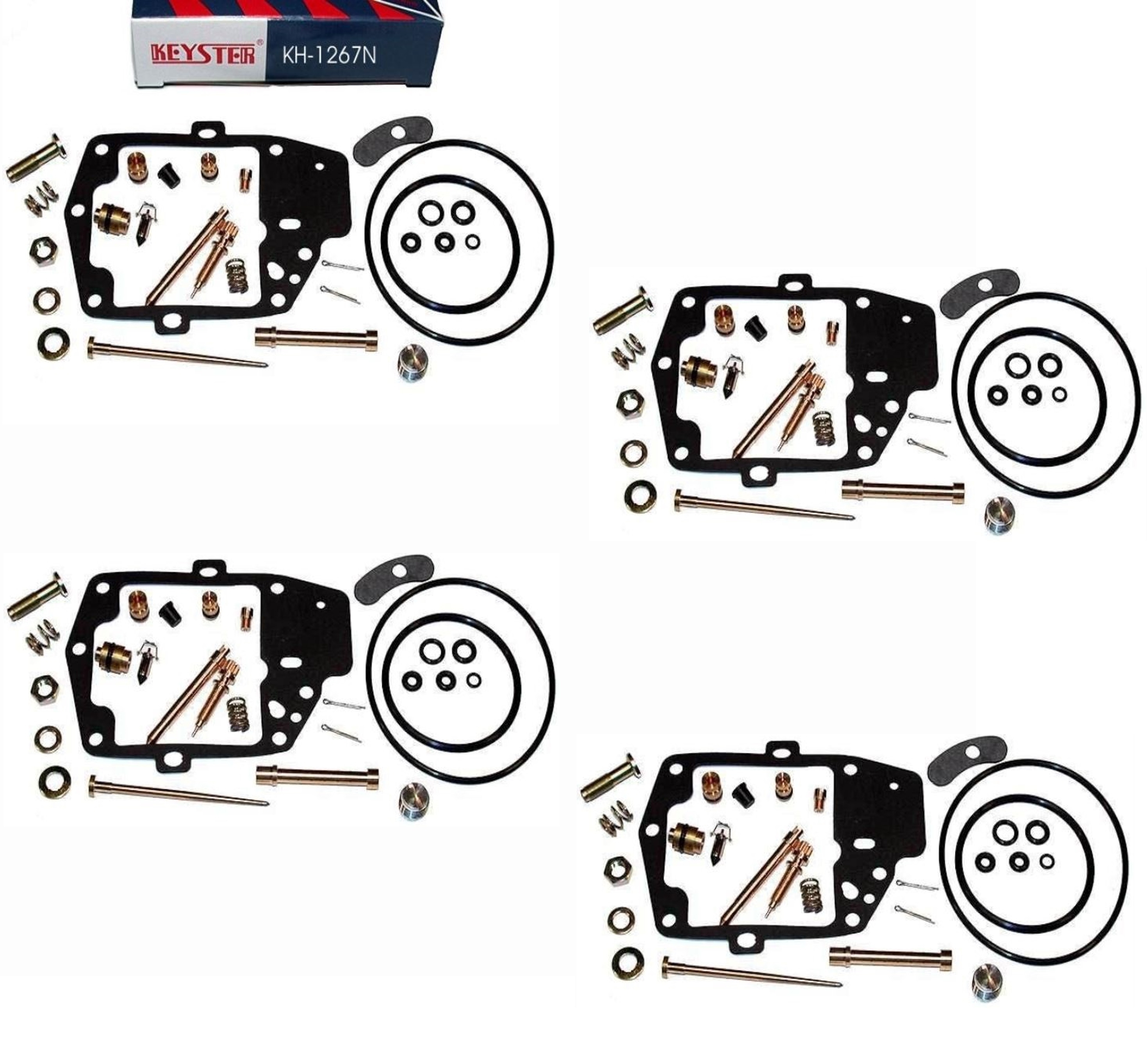 4x Keyster KH-1267N Vergaser Reparatursatz für Honda GL 1000 K Goldwing 1977 GL1