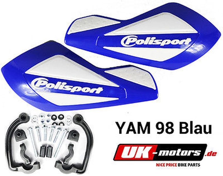 Polisport FREE FLOW Handprotektoren Blau Access/Triton Baja 300 Streak 50