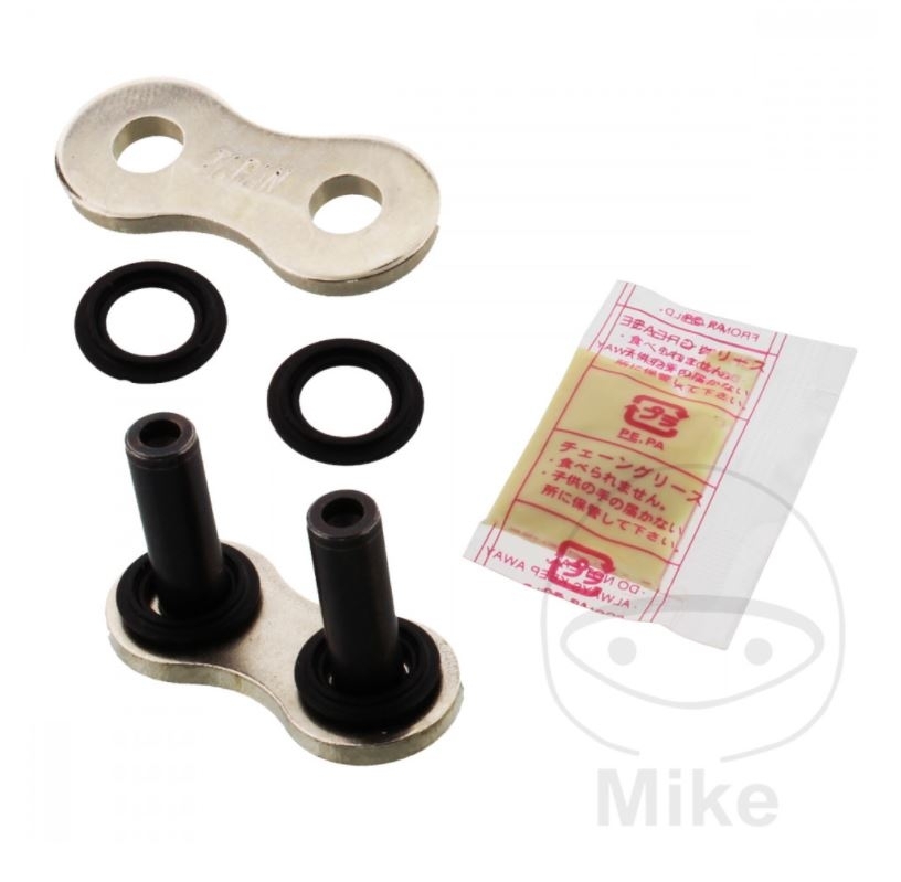 DID ZVMX X-Ringkette verstärkt silber 520 Teilung 106 Glieder offen +Nietschloss