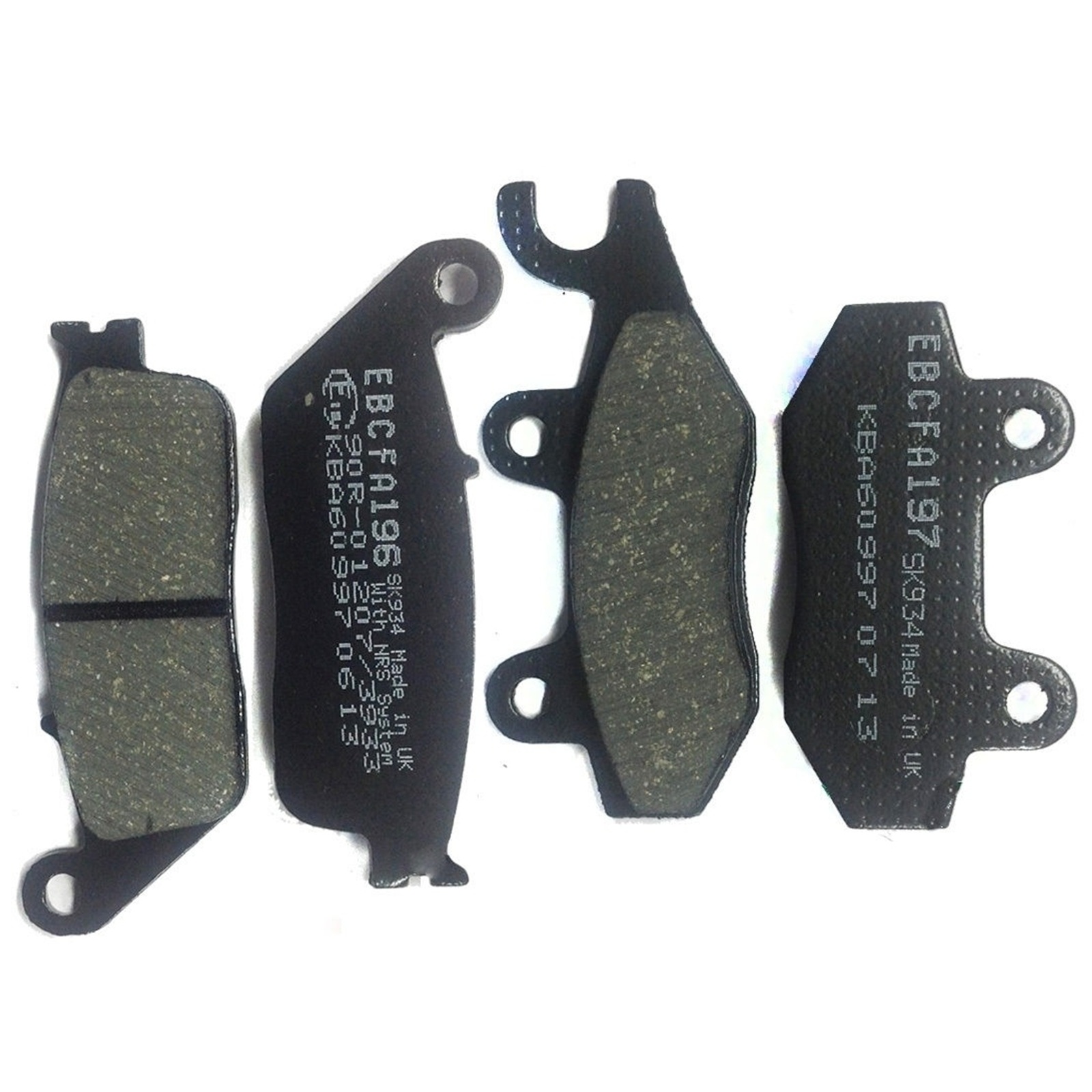 Bremsbeläge SET Vorne + Hinten für Daelim Roadwin (VJ125) 04-09 FA197 + FA196