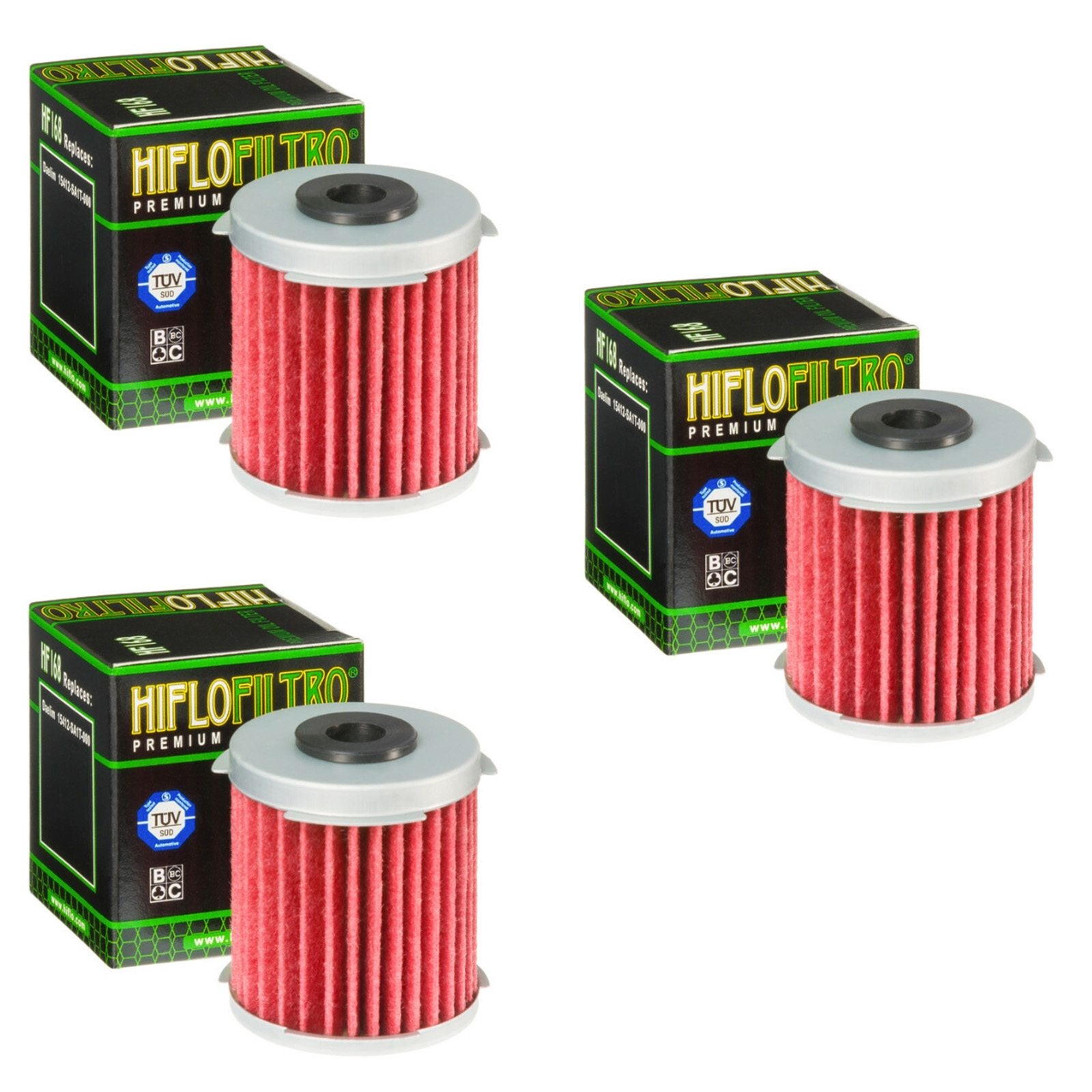 3x Hiflo HF168 Ölfilter Daelim Damien Freewing Otello QL Steezer S1 SL SN SQ 125