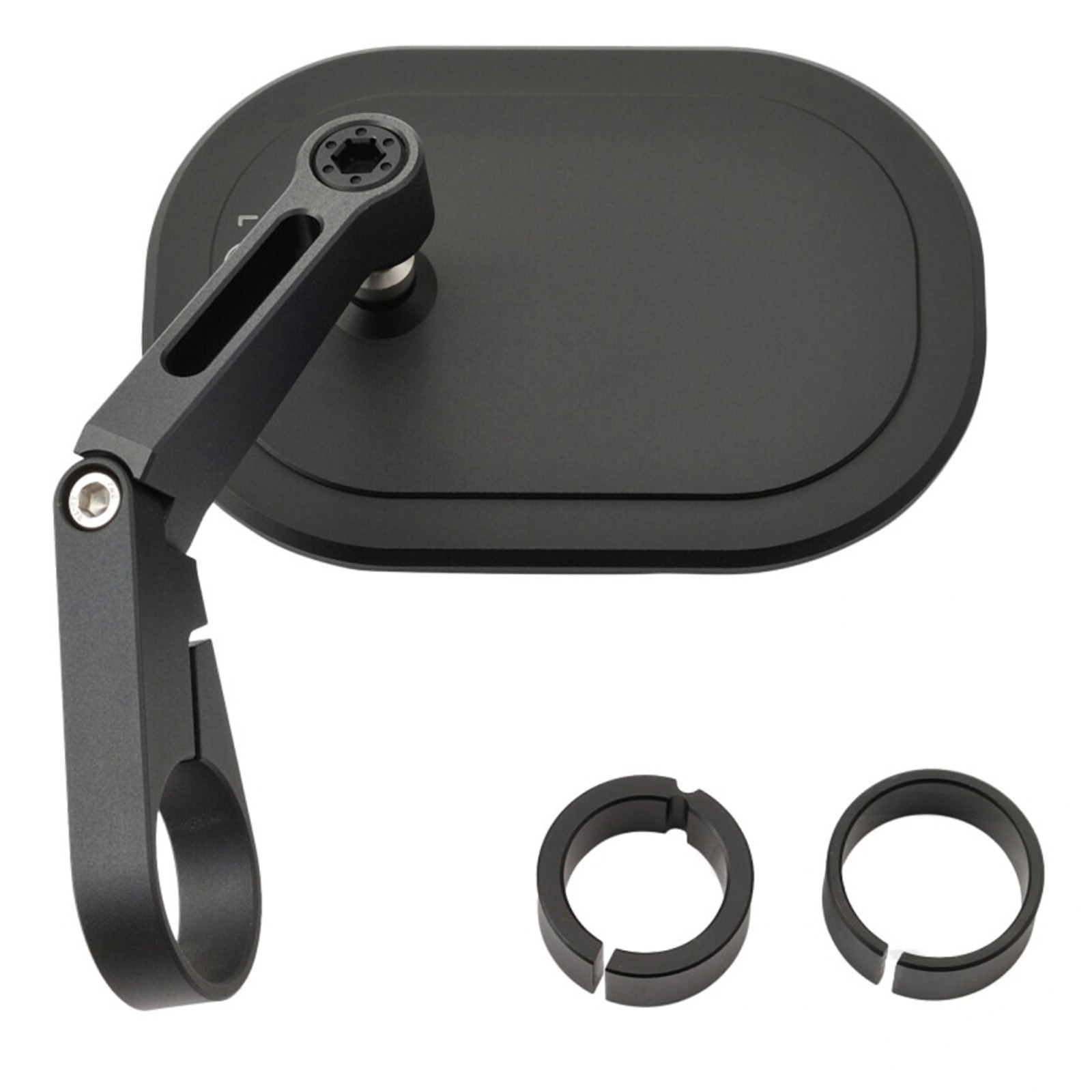DAYTONA D-MIRROR-16 Lenkerendenspiegel Universal schwarz für 1 und 7/8 Zoll Lenker e-geprüft