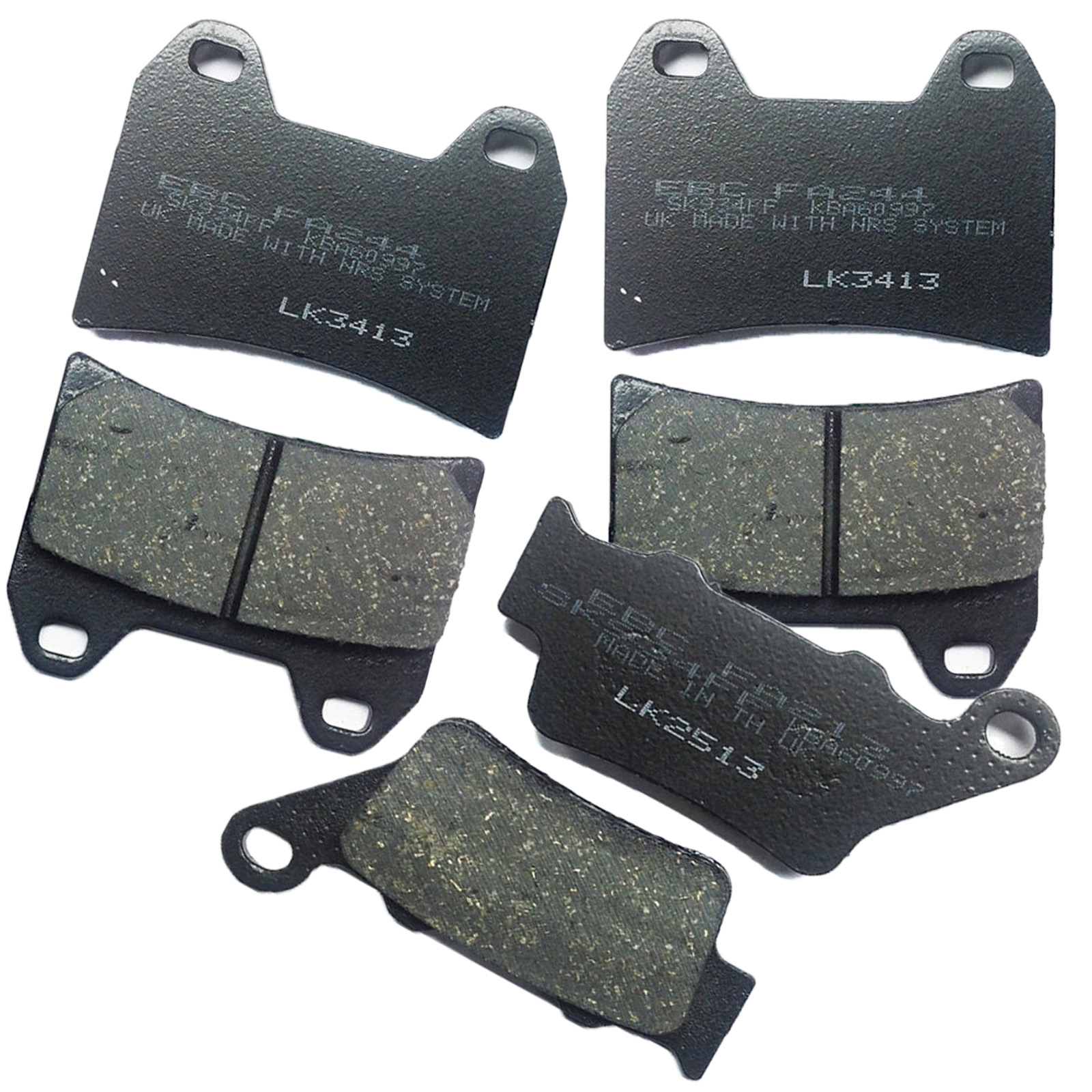 EBC Bremsbelagsatz komplett für BMW F800 F 800 ST Aprilia Dorsoduro KTM Duke 790L