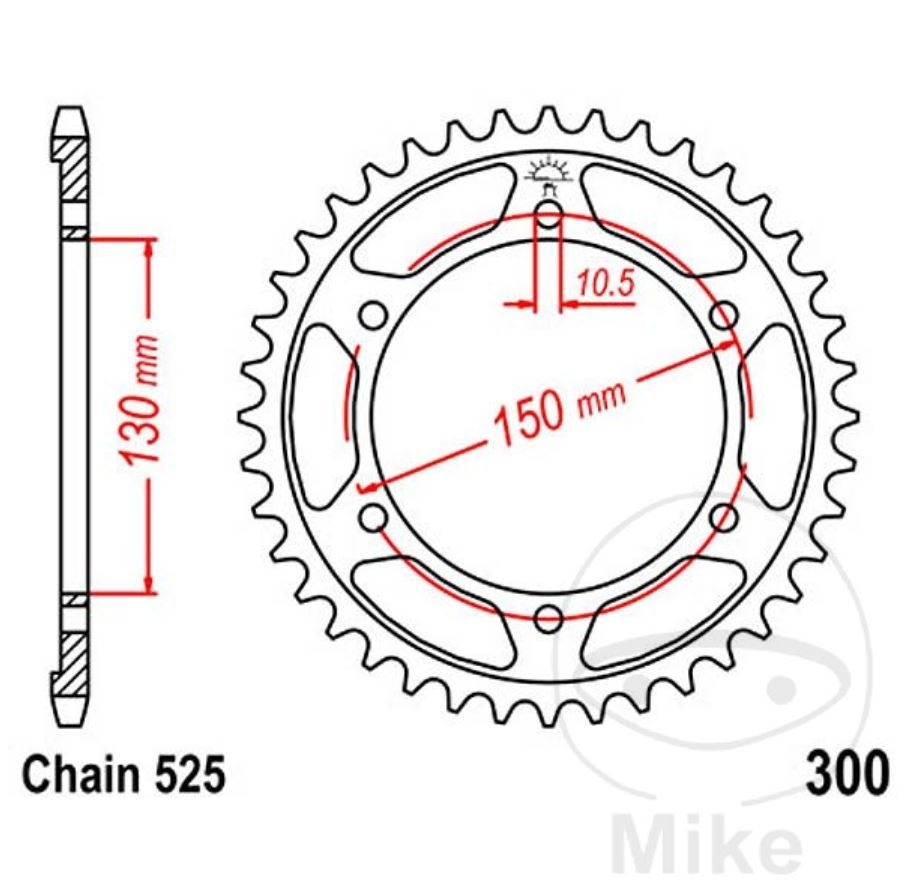 DID 525VX3 X-Ringkette Kettensatz verstärkt für Honda XL600V XL700VA Transalp 15-47-118