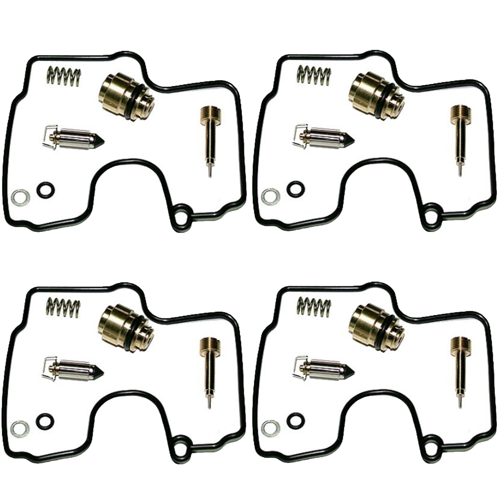 4x Keyster K-1045YK Vergaser Reparatursatz für Yamaha YZF-R1 1000 1998 - 2001