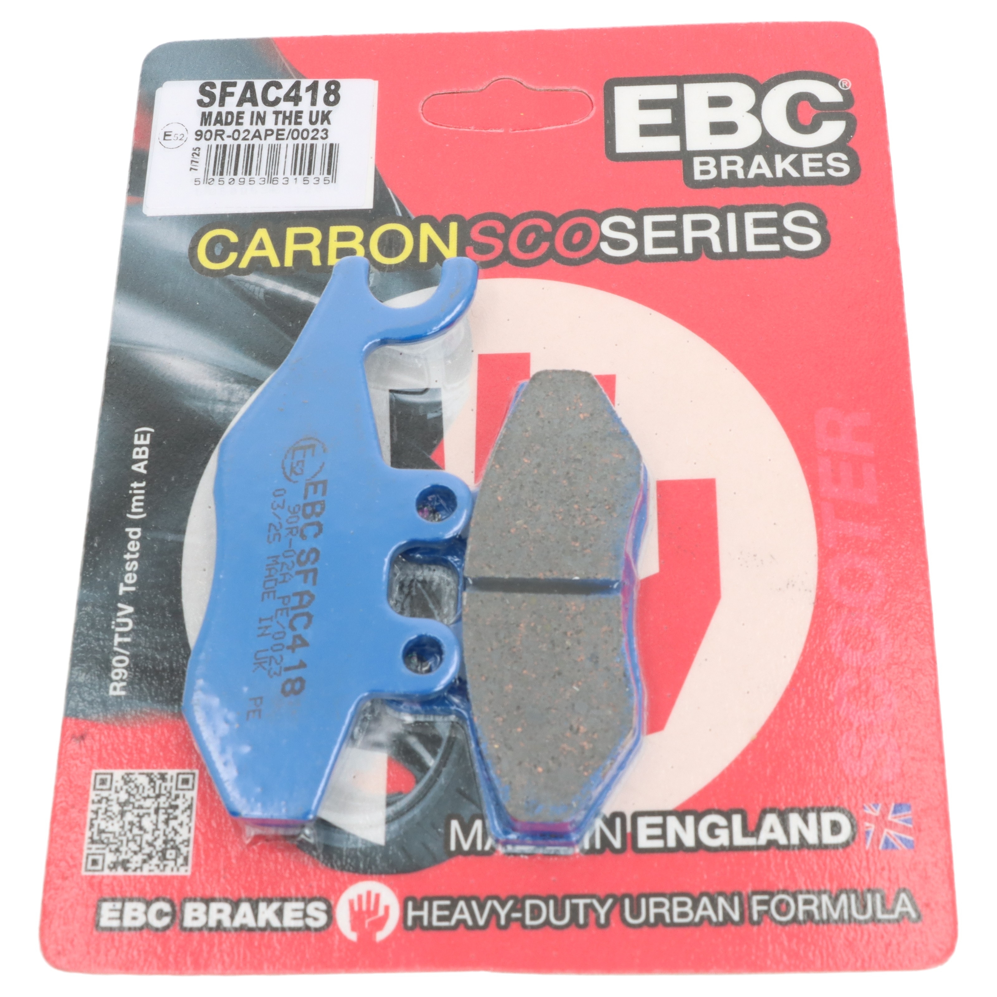 EBC Bremsbeläge SFAC418 für Piaggio X7 X8 X9 X10 MP3 Xevo Beverly i.e LT RL