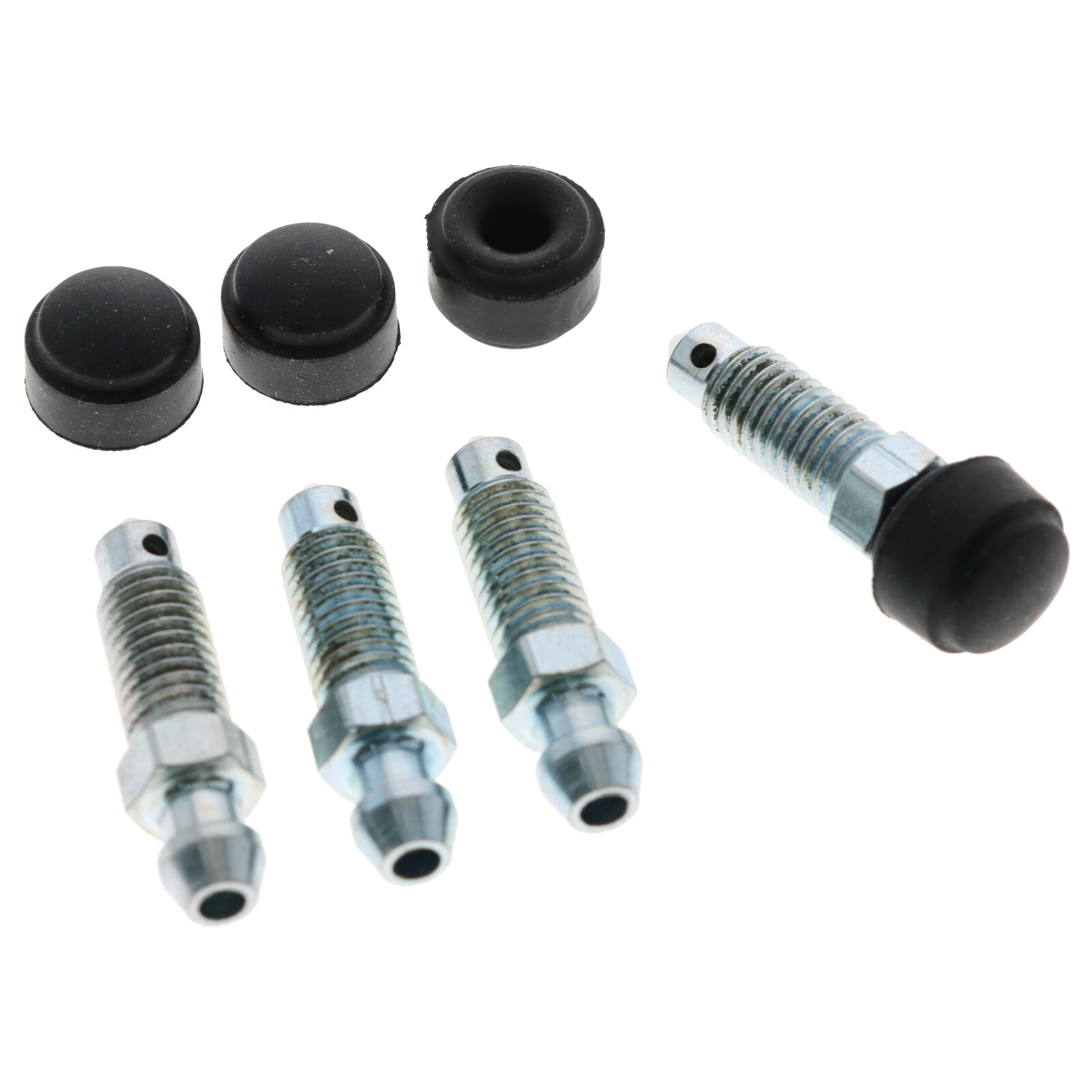 4x Quick Brake Bremssattel Entlüfterschrauben Entlüftungsventile M8x1.25x35.5 mit Kappen