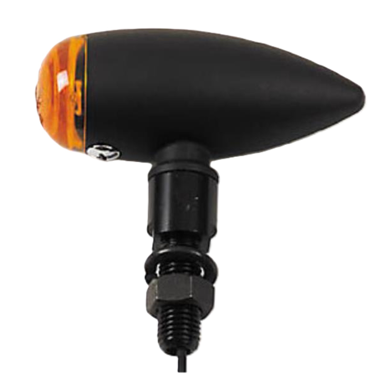 Highsider 203-115 Blinker Paar für Chopper aus Aluminium M10 x 20 mm schwarz matt