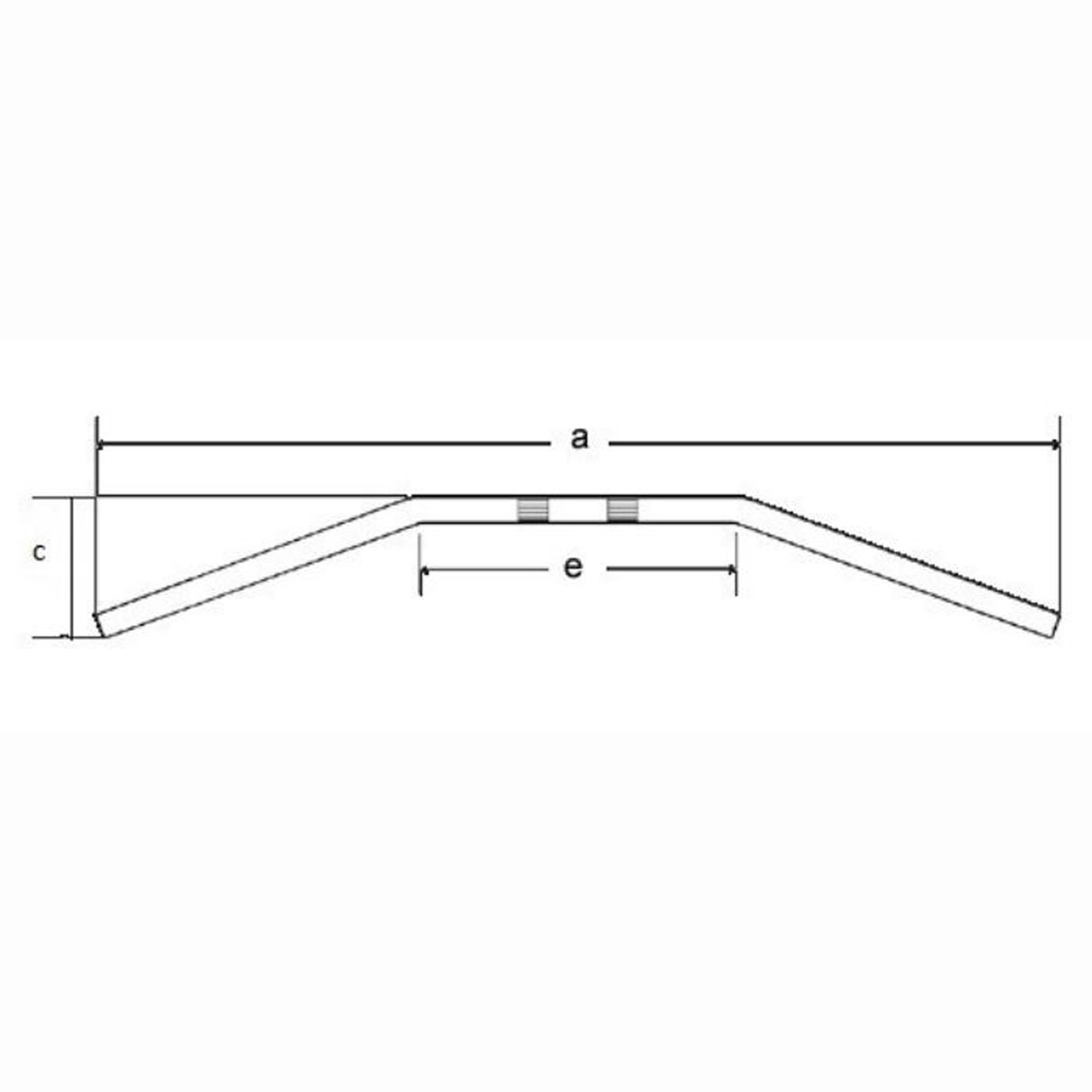 TRW MCL110SS Dragbar Lenker Stahllenker schwarz 22mm TÜV-Gutachten 800mm