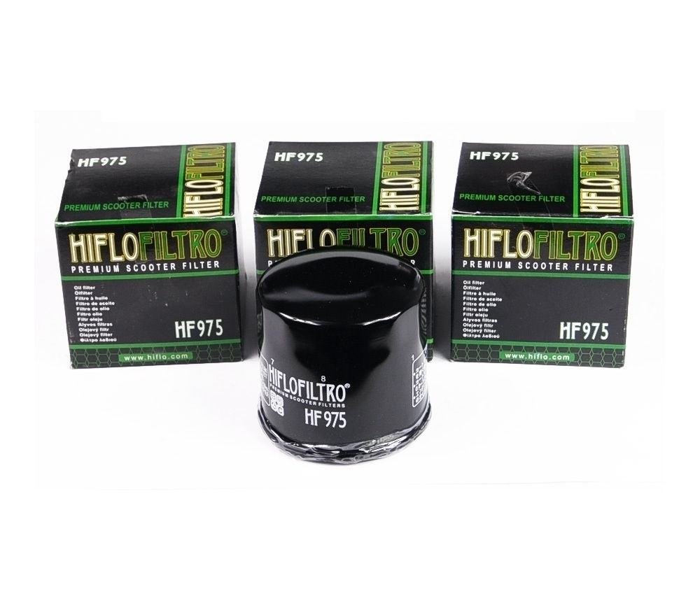 3x Hiflo Ölfilter HF975 für Suzuki Burgman AN650 AN650Z AN650A AN650L Executive