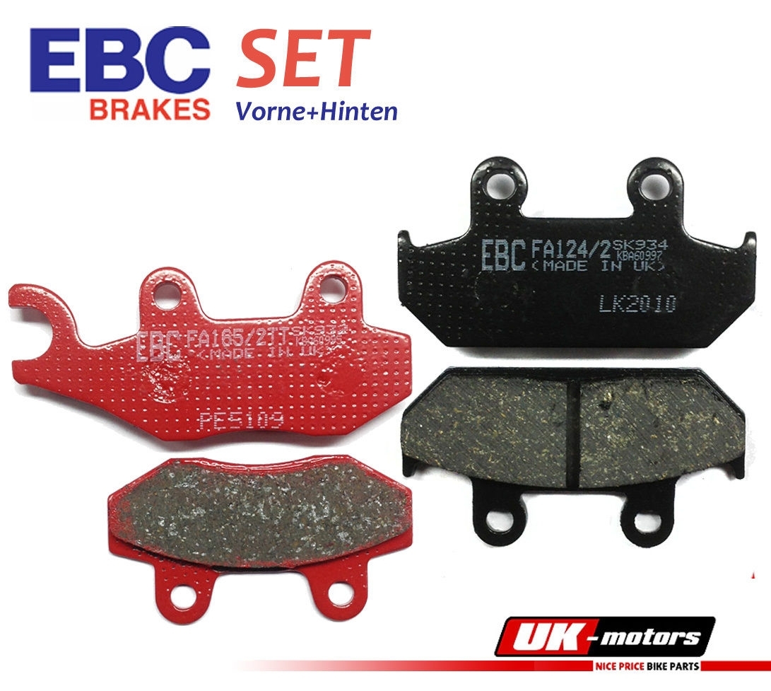 EBC Bremsbeläge SET Vorne + Hinten für Cagiva E 900 Elefant Dakar Rep 90
