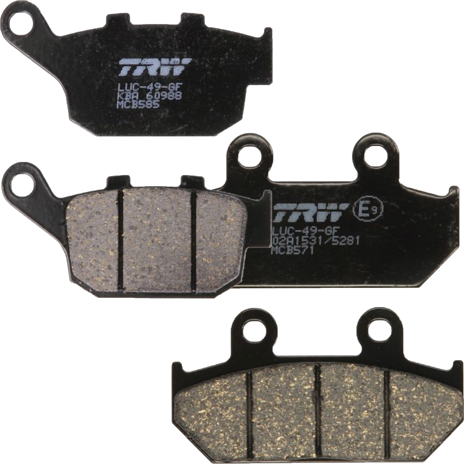 TRW Bremsbelagsatz für Honda NX650 Dominator 1988-1996 XRV650 Africa Twin vorne+hinten