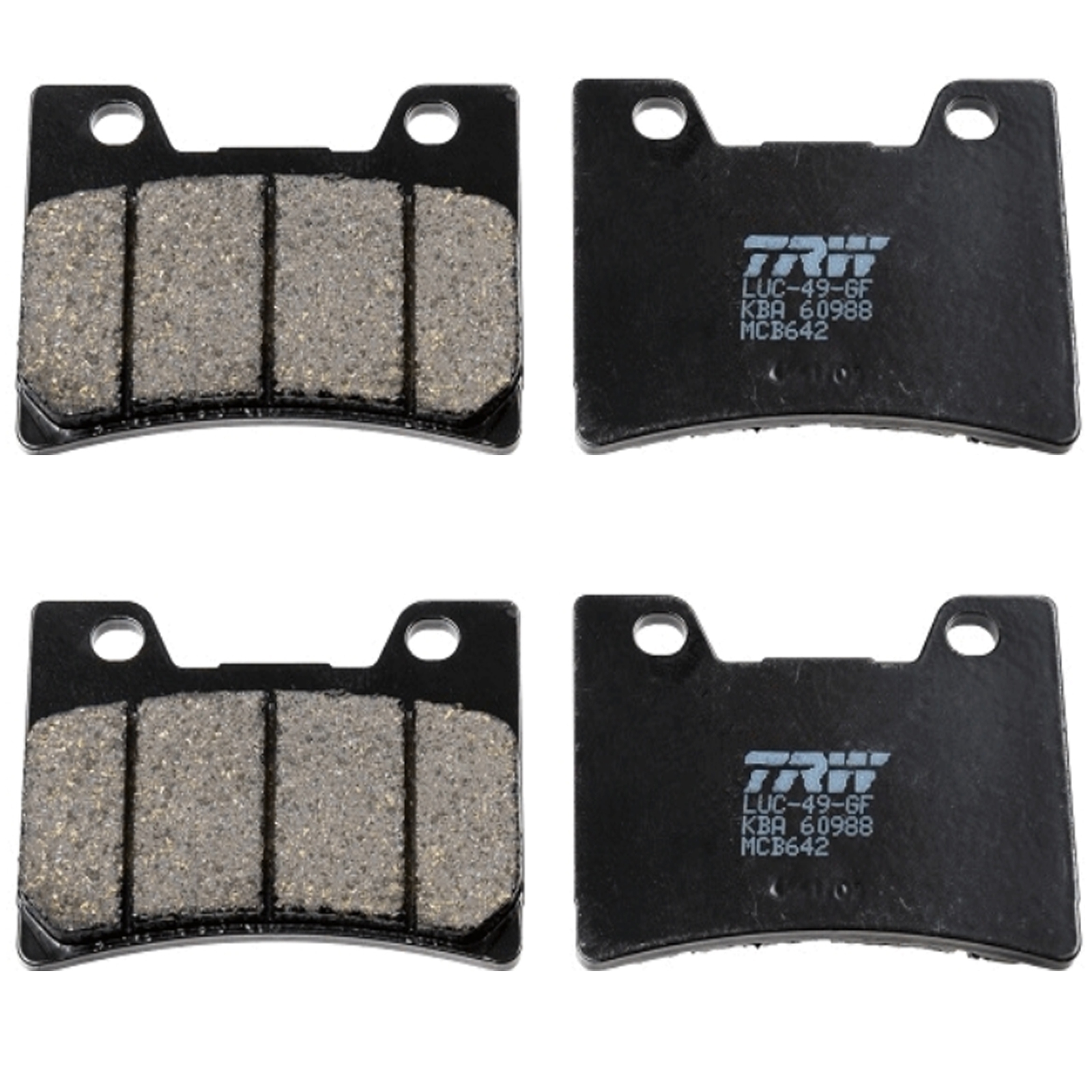 TRW MCB642 Bremsbelagsatz vorne für Yamaha FZR 1000 Genesis Exup 3LE 1991-1993