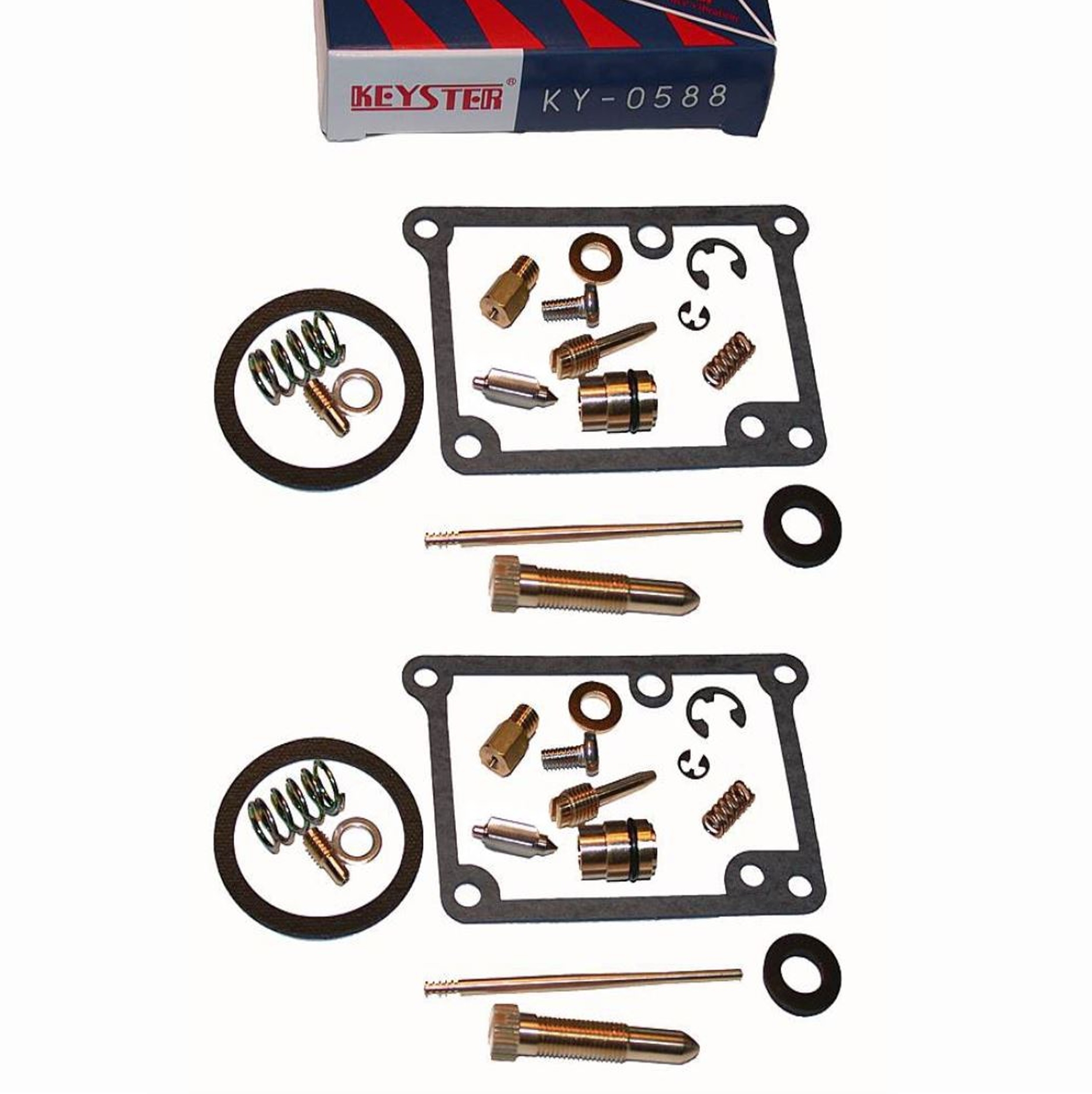 2x Keyster KY-0588 Vergaser Reparatursatz für Yamaha RD350 LC 1981 - 1983 Typ 4L0