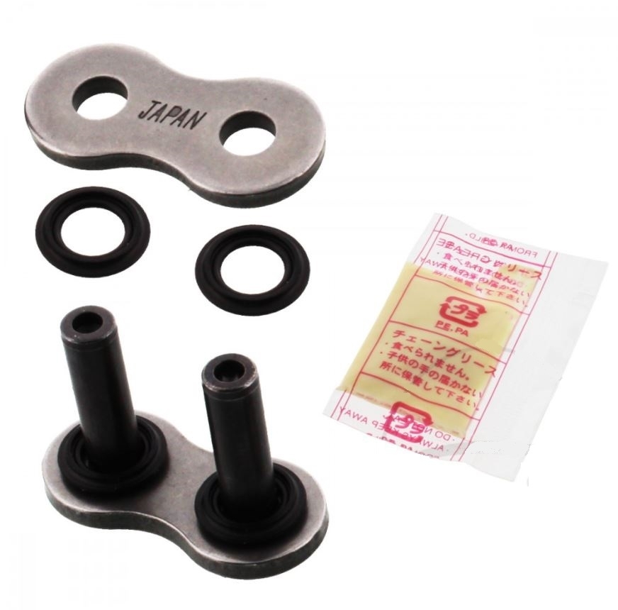 DID ZVMX2 Motorrad X-Ringkette verstärkt 525 Teilung 124 Glieder offen +Nietschloss