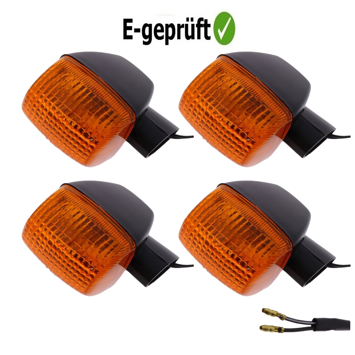 JMP 4x Blinker vorne & hinten für Honda CB450S CBR900RR Fireblade NTV650VF 500 1000 XBR500
