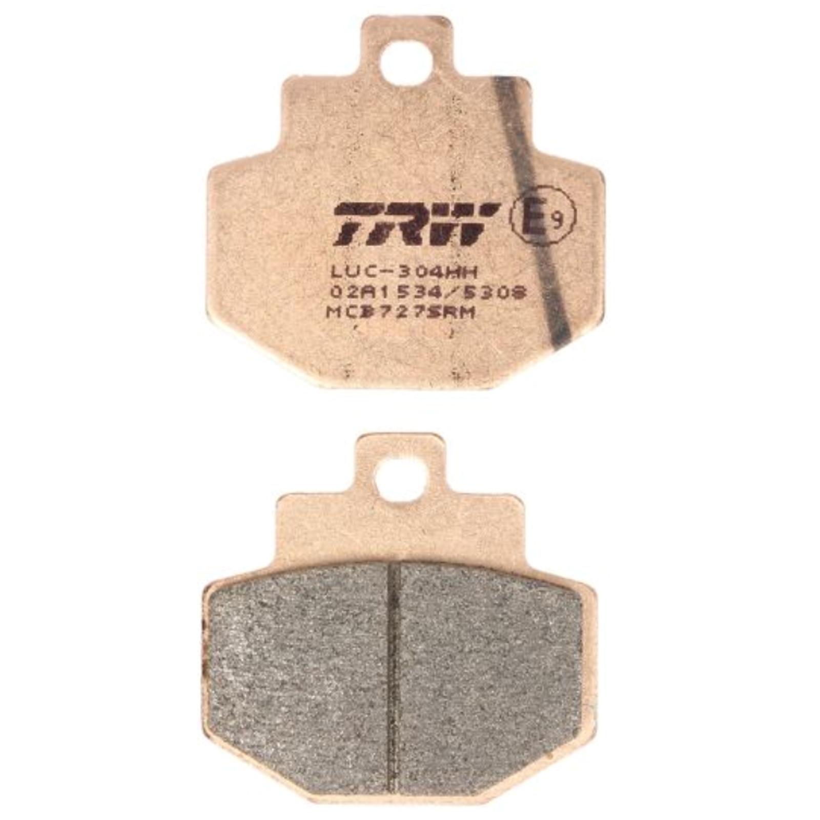 TRW MCB727SRM Sintermetall Bremsbeläge hinten für Piaggio Fly Gilera Runner Vespa GT GTS GTV Benelli