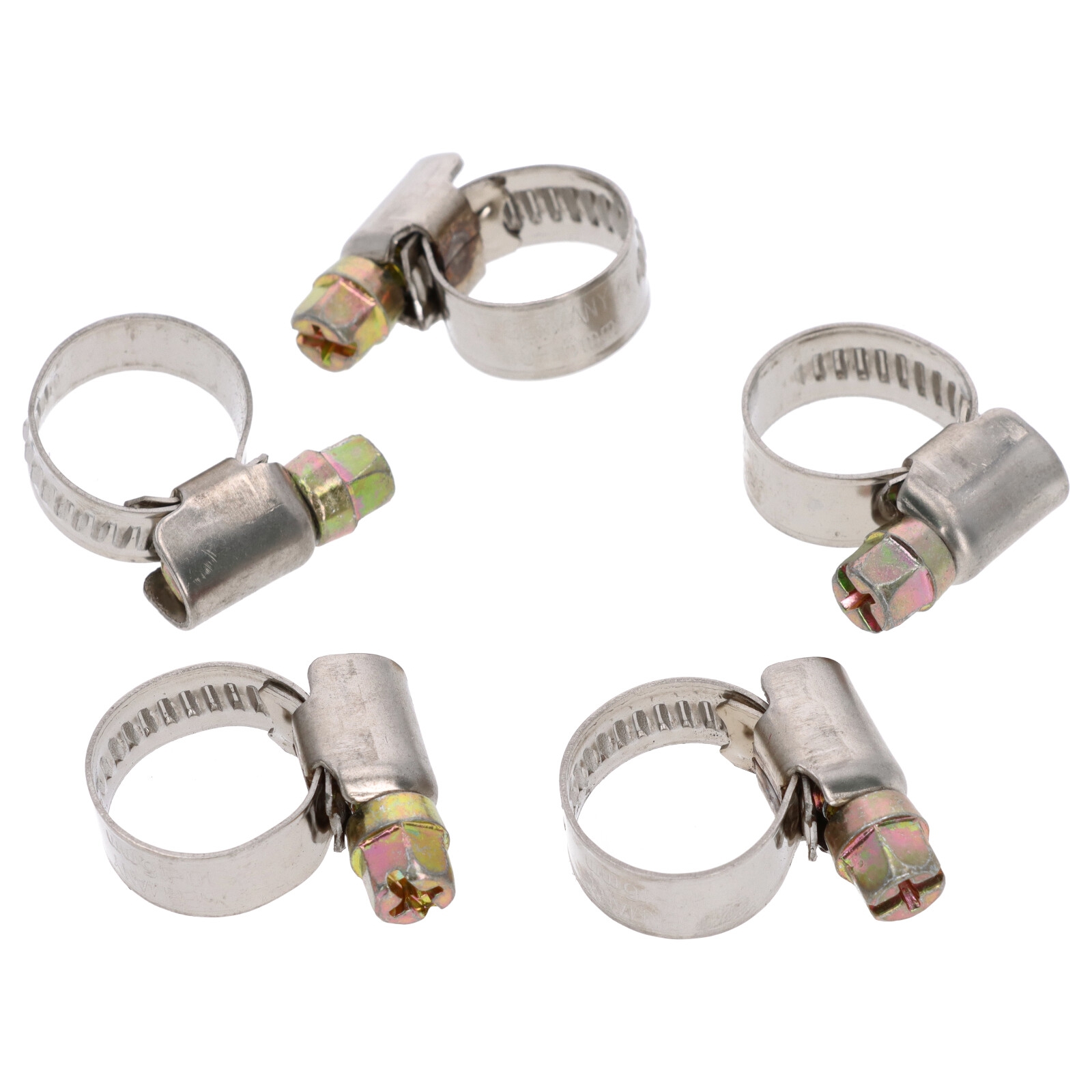 5x Schlauchklemme Spannbereich 10-16mm 9mm Rohrschelle Binder Schlauch W2 DIN3017