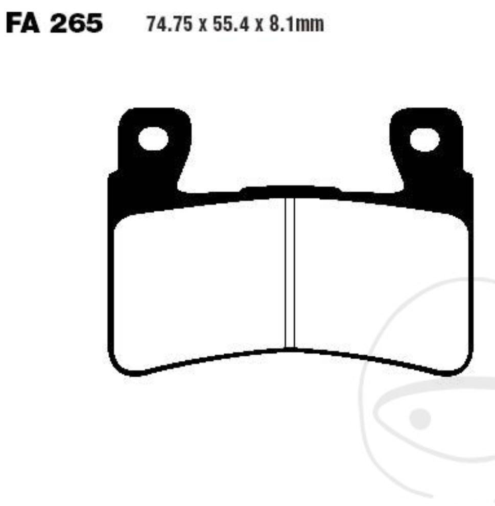 EBC Bremsbeläge EPFA265HH für Honda CB CBR VTR 900 1000 1300 RR SP1 SP2 F SC68C