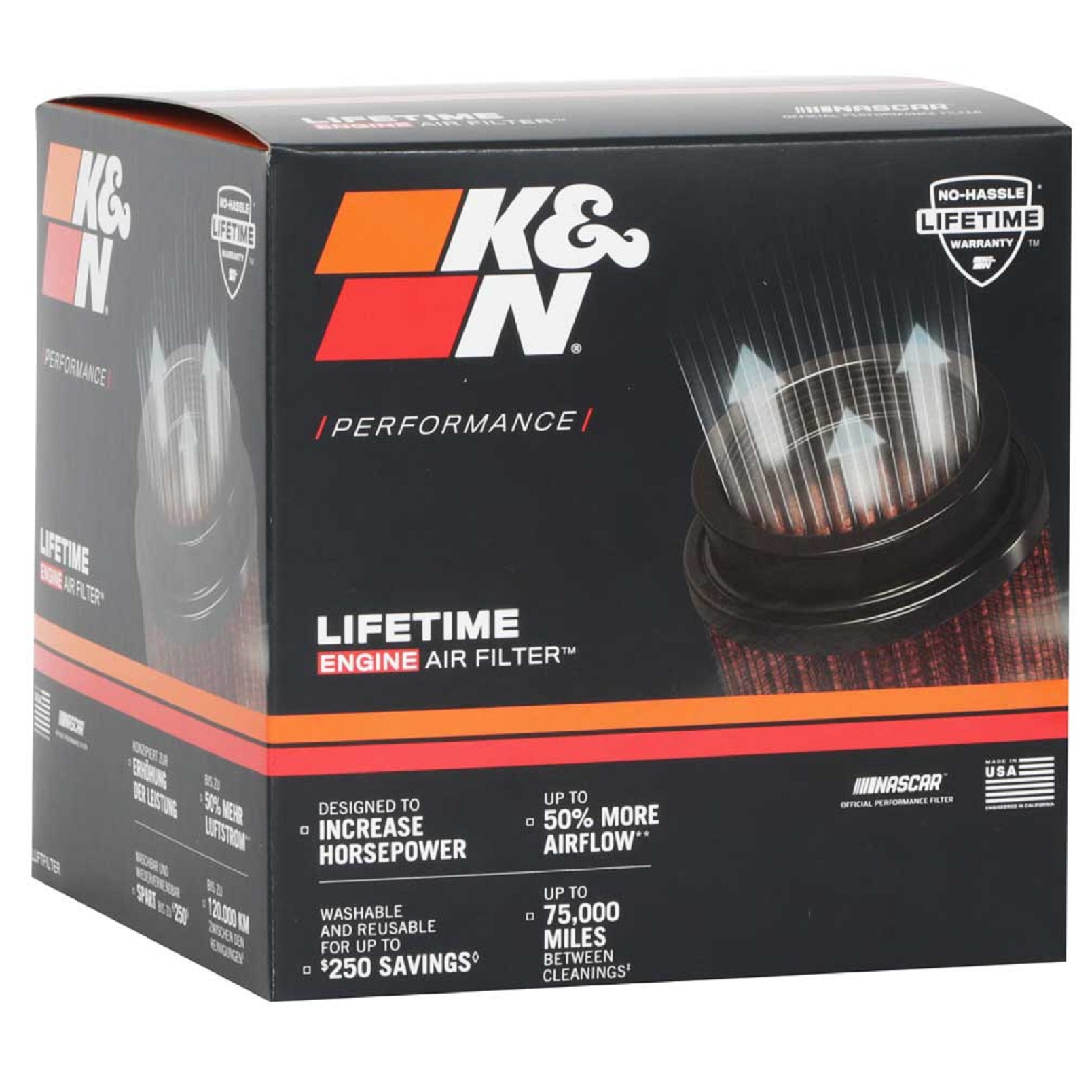 K&N Luftfilter für Audi A4 A5 Q5 RS4 RS5 S4 S5 SQ5 1.4 2.0 2.9 3.0 4.2 2015-22