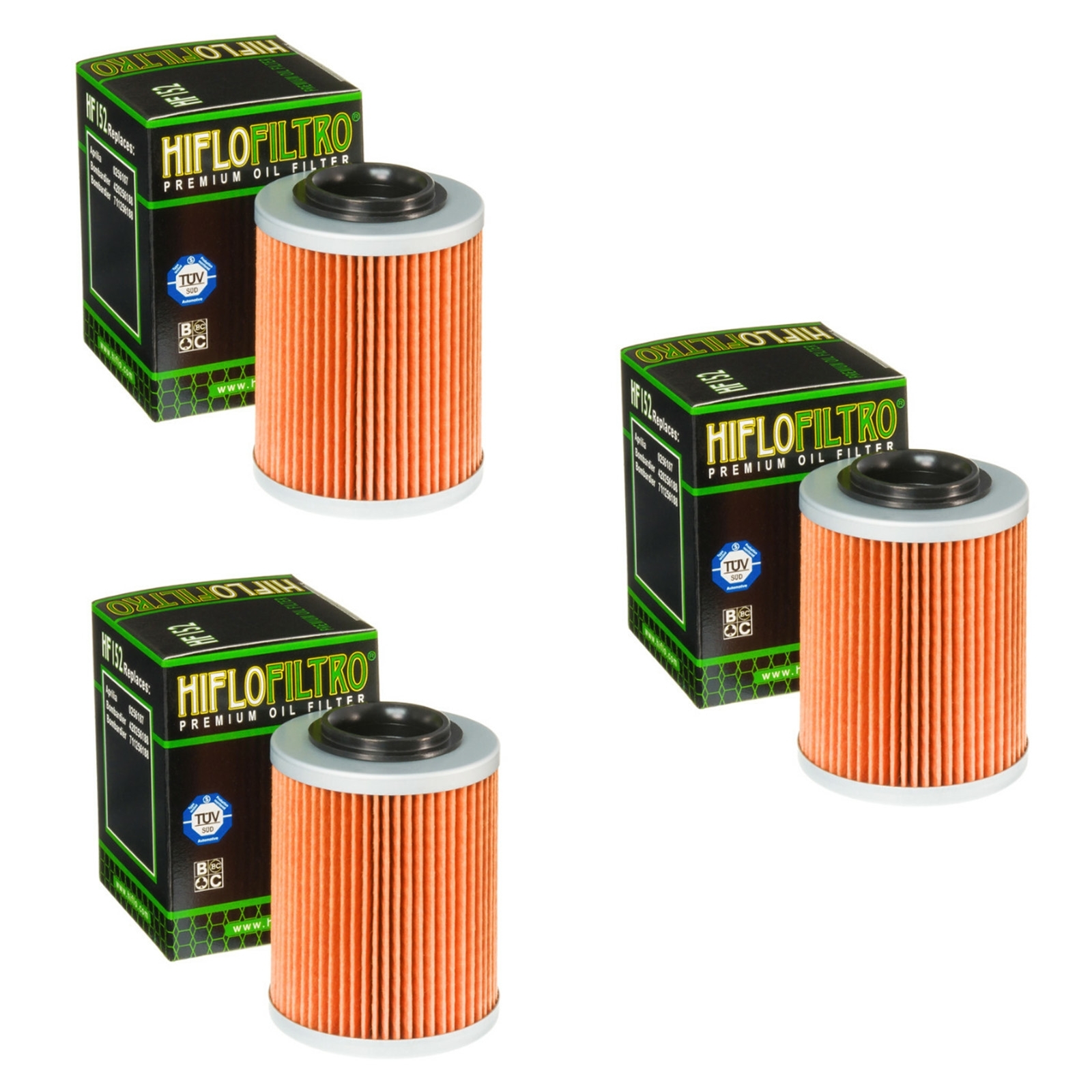 3x Hiflo HF152 Ölfilter für Aprilia ETV RST RSV SL Tuono Bombardier DS CAN-AM Commander CFMoto