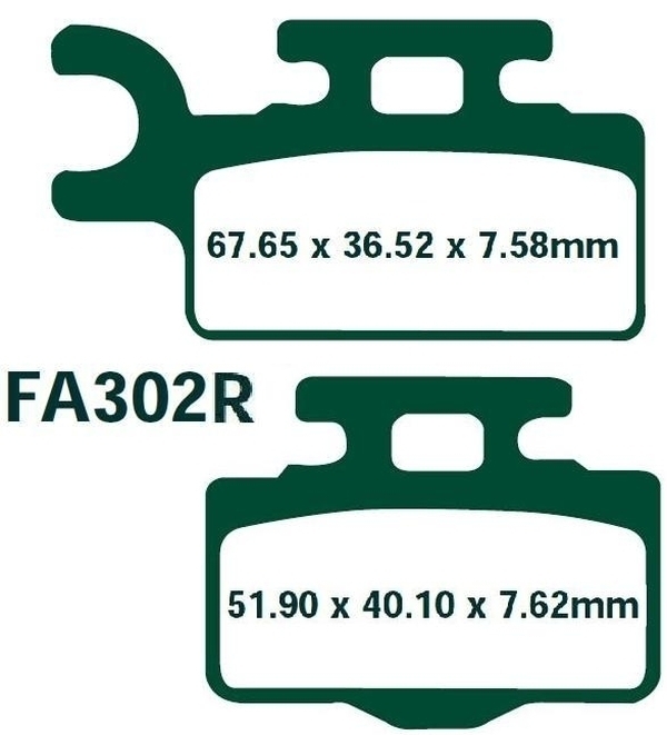 EBC Goldstuff Sintermetall Bremsbeläge FA302R