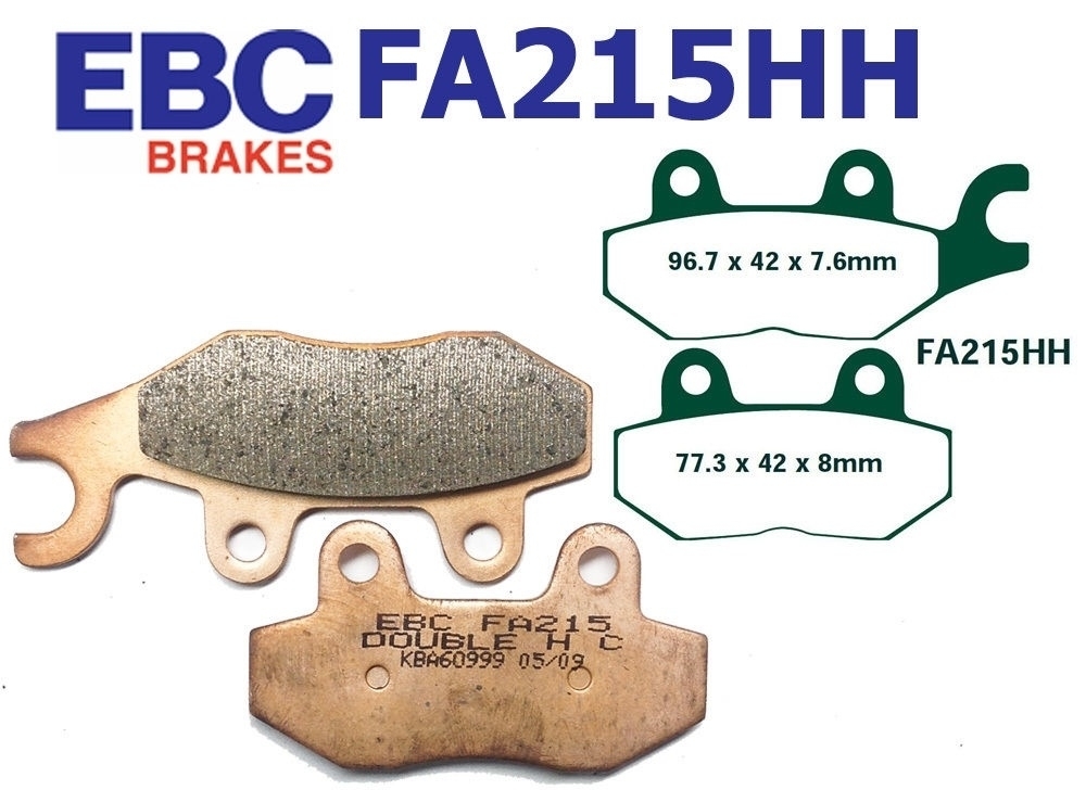 EBC Bremsbeläge FA215HH für Triumph Benzhou Trident Tiger Trophy 750 900 1200 YY