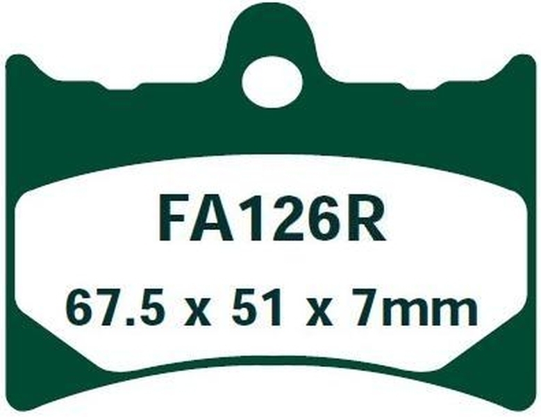 EBC FA126R Sintermetall Bremsbeläge vorne für KTM EXC MX 125 250 350 Baujahr 1987 Gilera 125 ab 1989