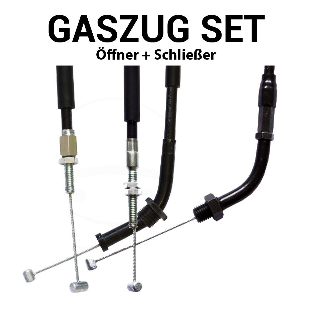 Gaszug Satz für Honda XBR 500 (S) Gussrad PC15 1985 - 1989 Öffner A + Schließer  B