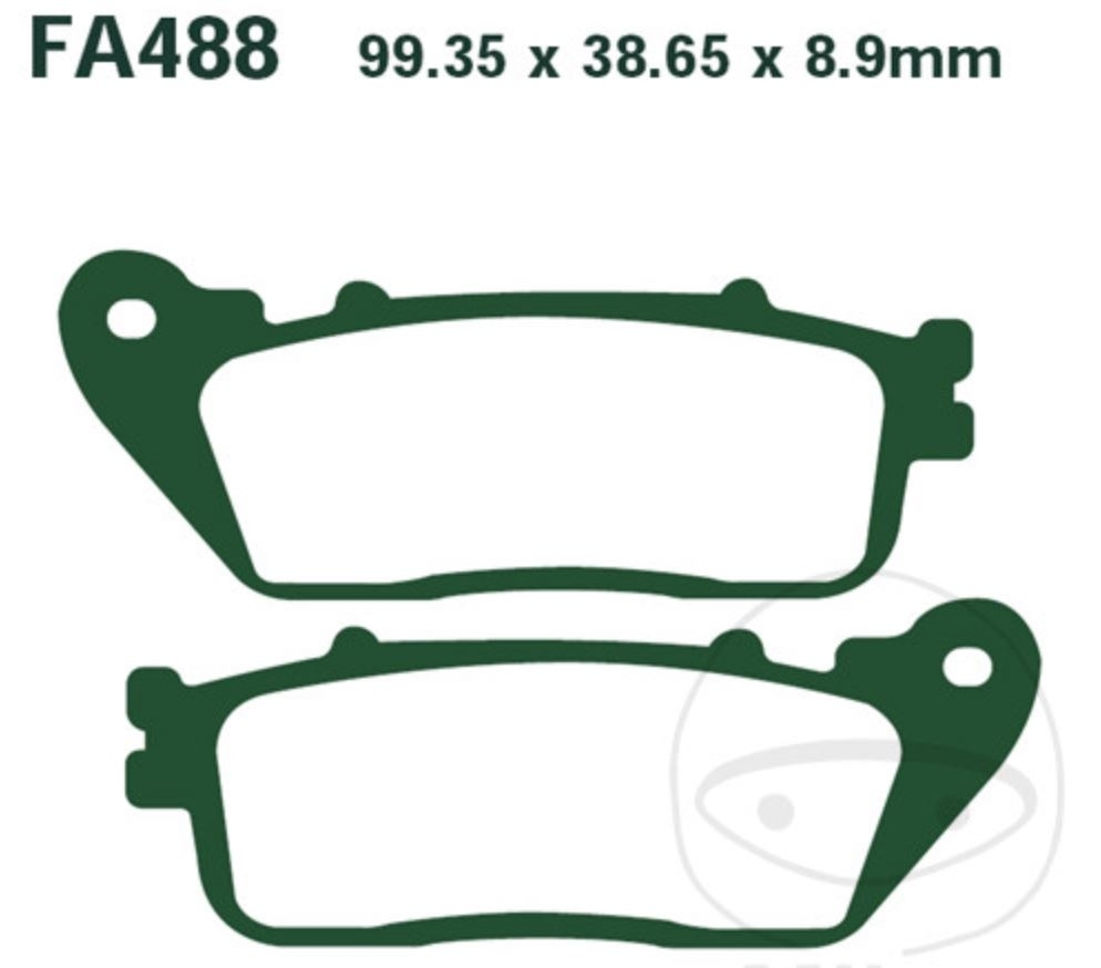 EBC Bremsbeläge FA488HH für Honda CB VFR 800 1000 1200 R RA F X