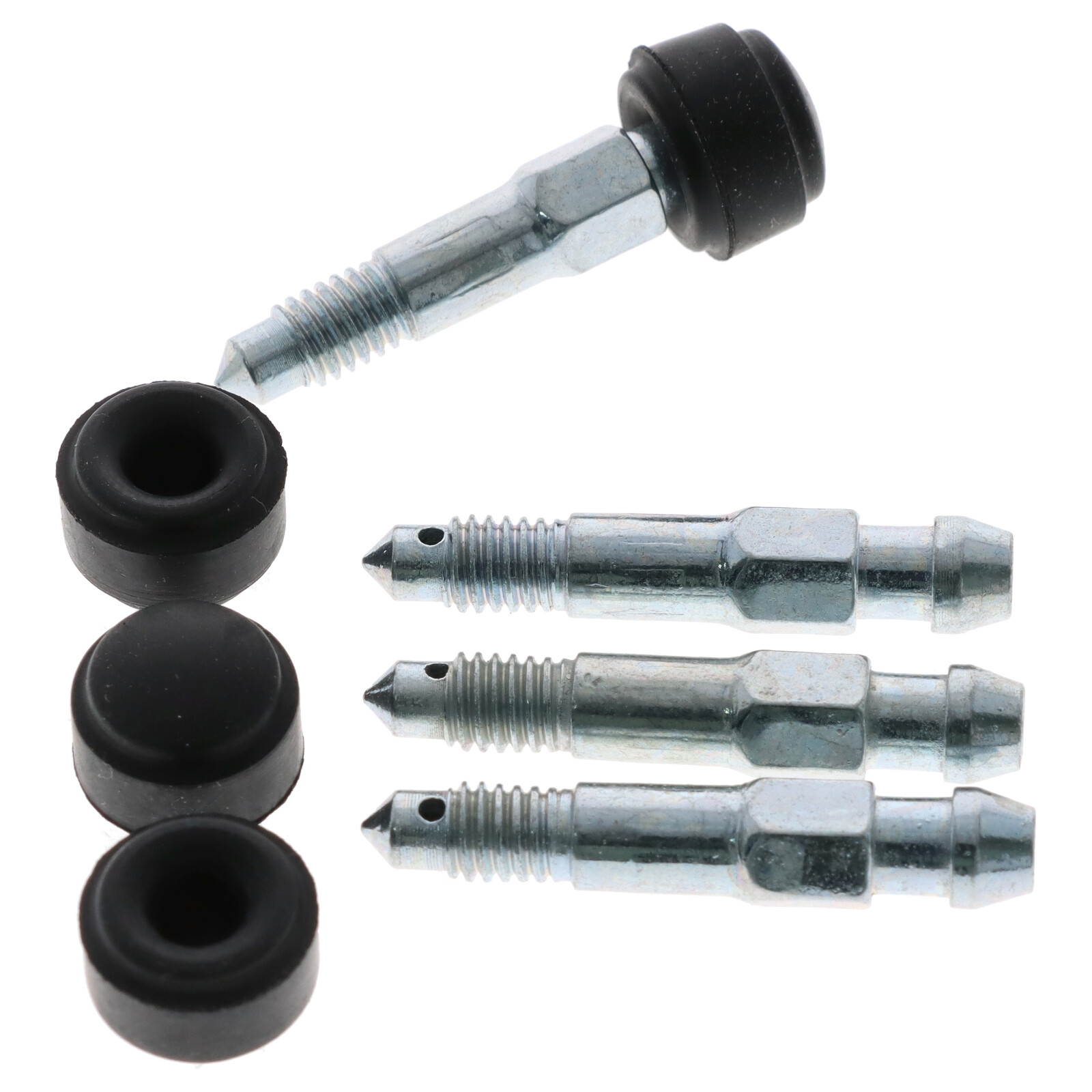 4x Quick Brake QB0069-4 Bremssattel Entlüfterschraube Entlüftungsventil M7x1x28 SW7 mit Kappen