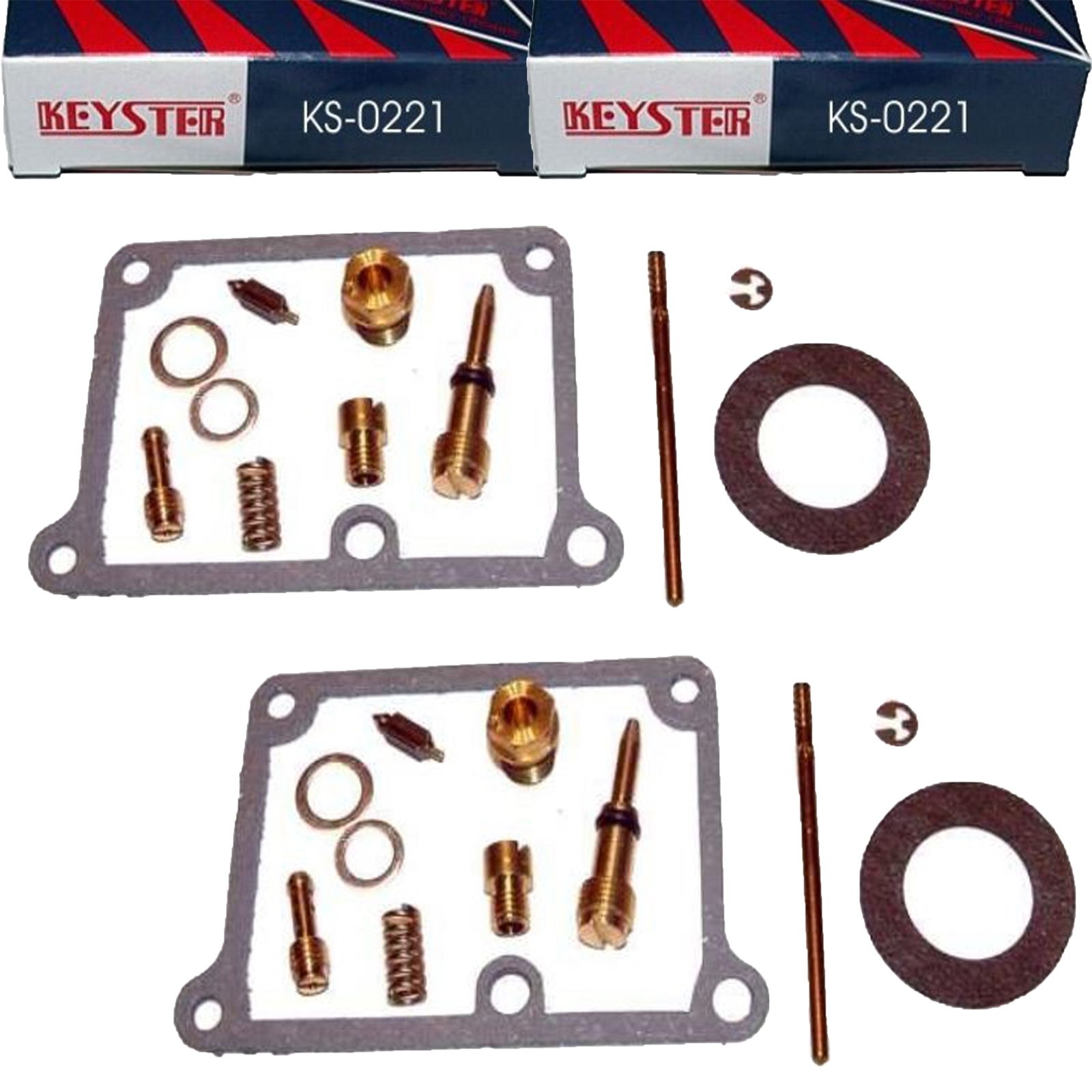 2x Keyster KS-0221 Vergaser Reparatursatz für Suzuki GT 185 1973 - 1978 GT185