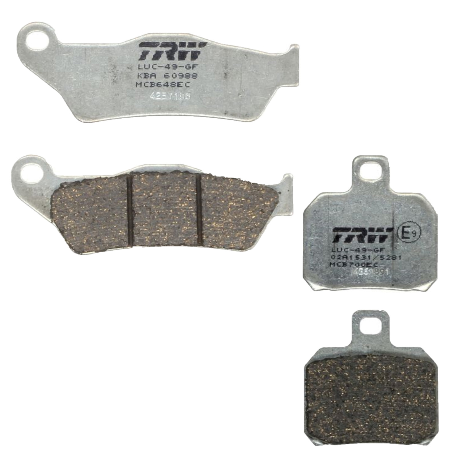 TRW Bremsbelagsatz für Suzuki Burgman UH125 2002-2006 BP1111 UH150 2004-2006 BR1111